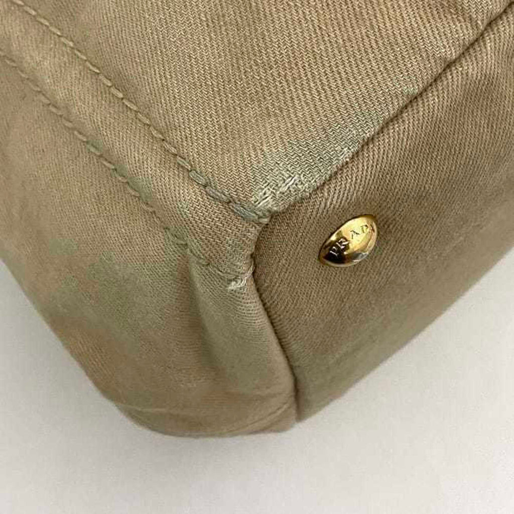 Prada Beige Canapa Handbag Tote Bag