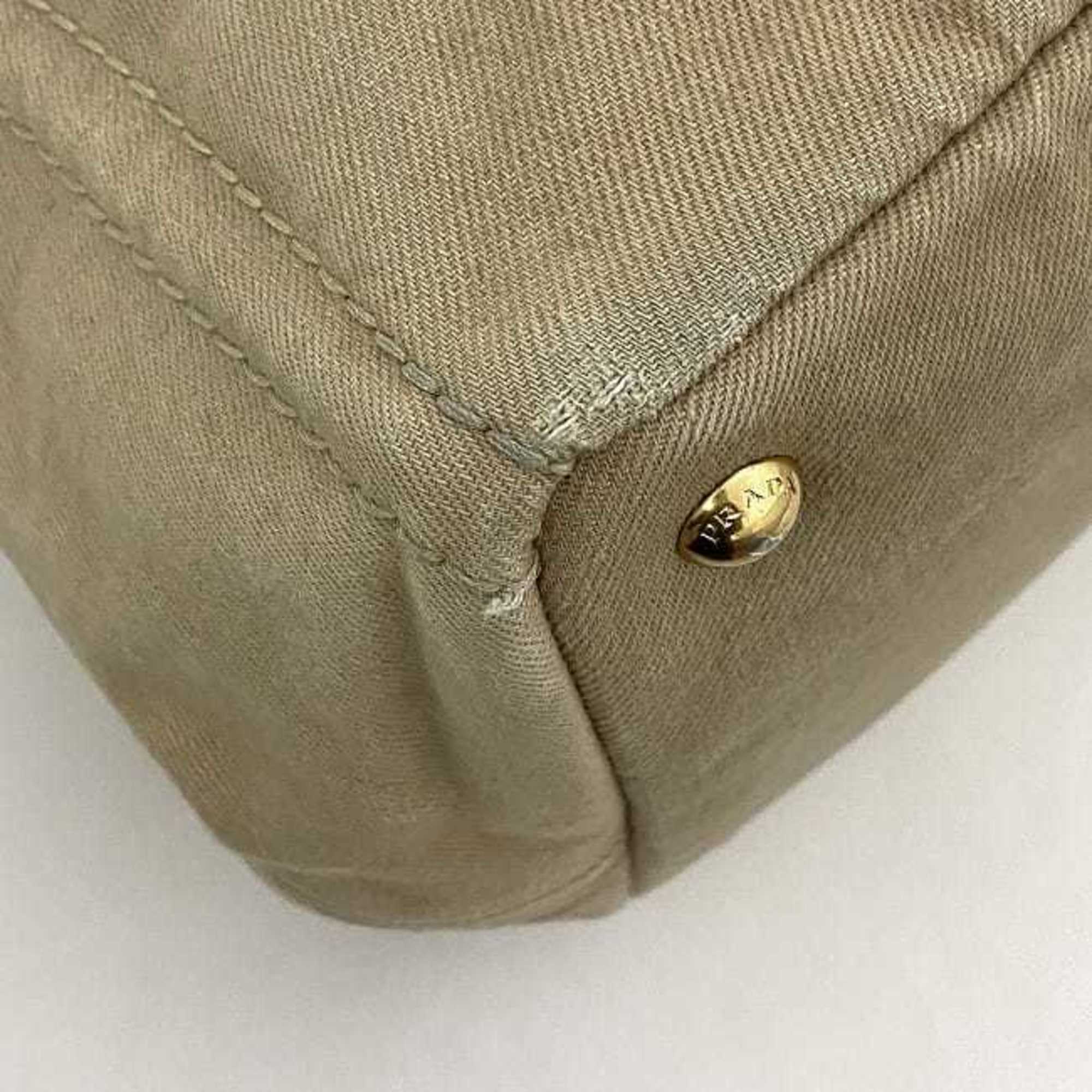 Prada Beige Canapa Handbag Tote Bag
