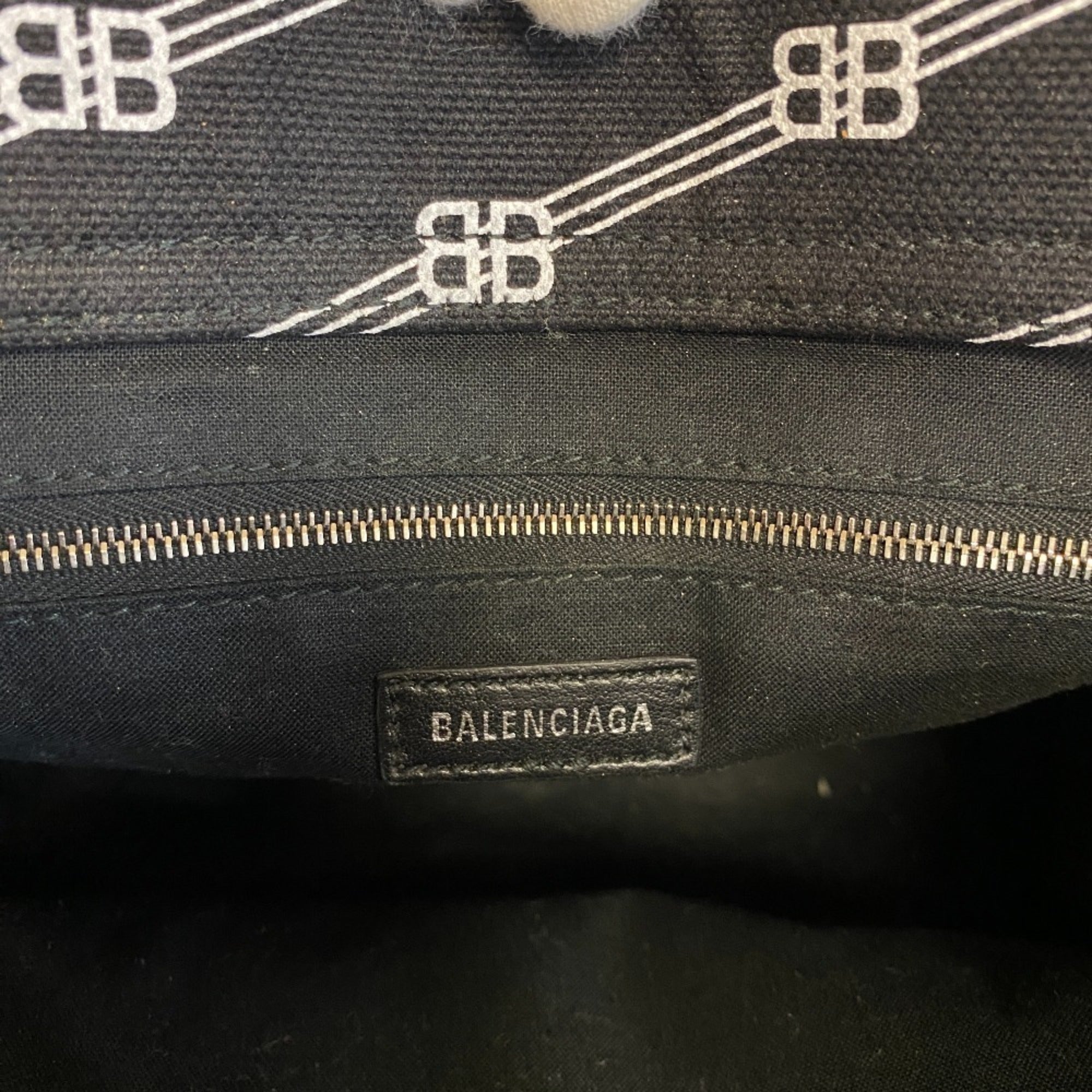 Balenciaga Black Canvas Hand