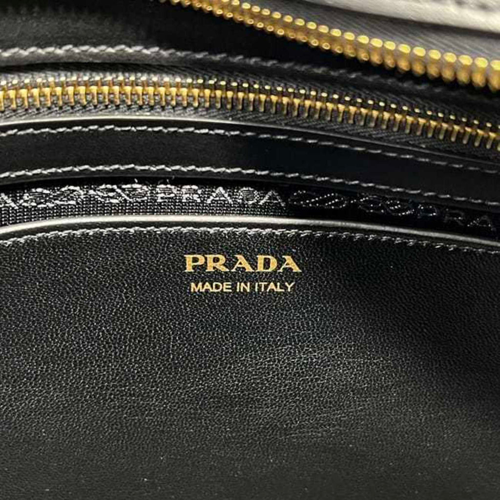 Prada Black Nero Leather Handbag Shoulder Bag