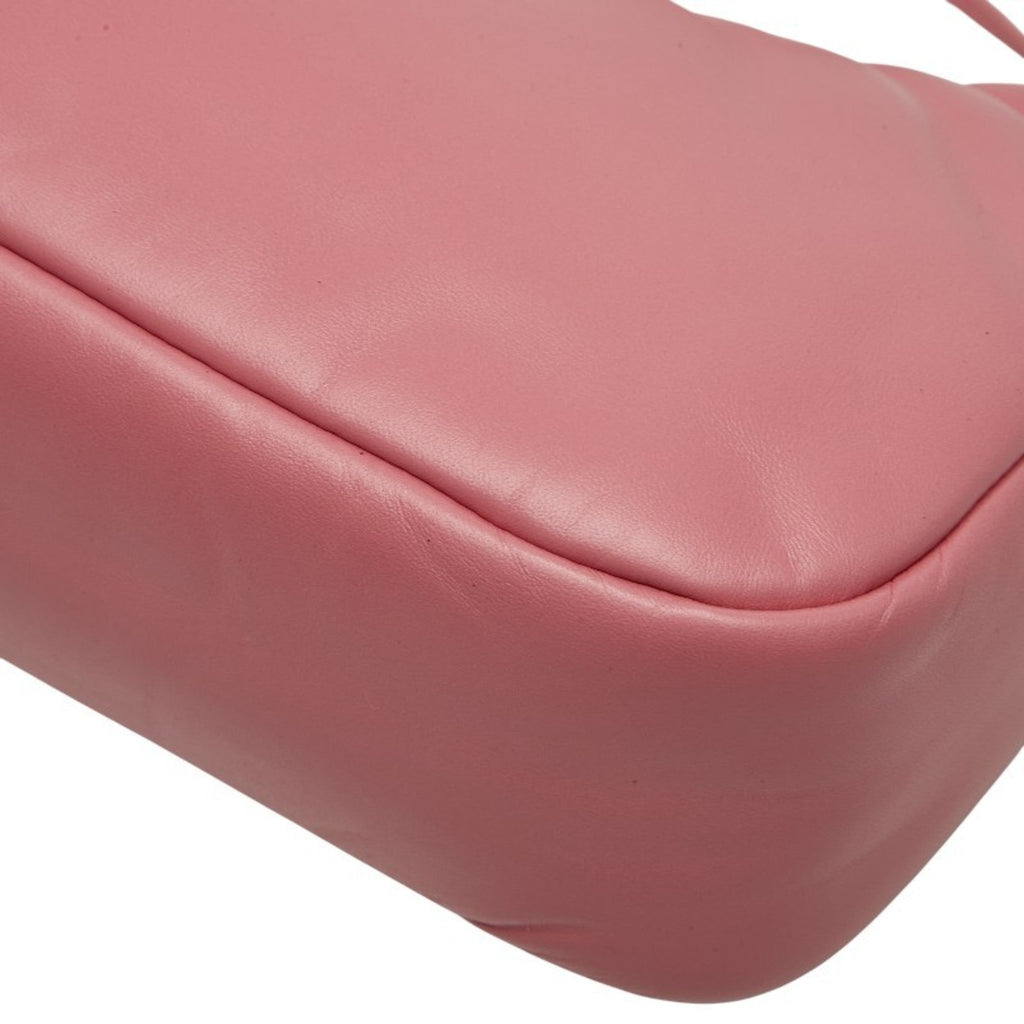 Prada Pink Leather Handbag Pouch Shoulder Bag