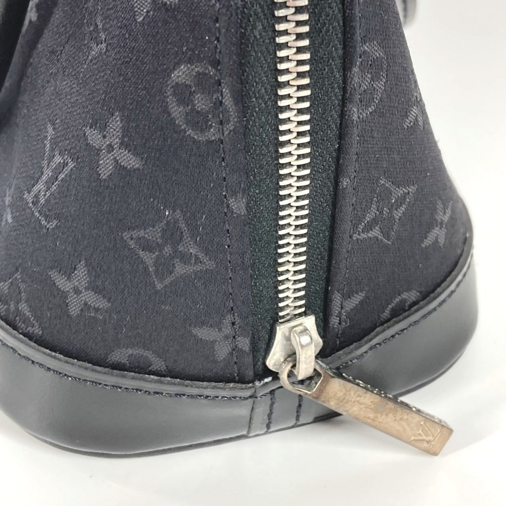 Louis Vuitton Black Noir Satin Leather Handbag
