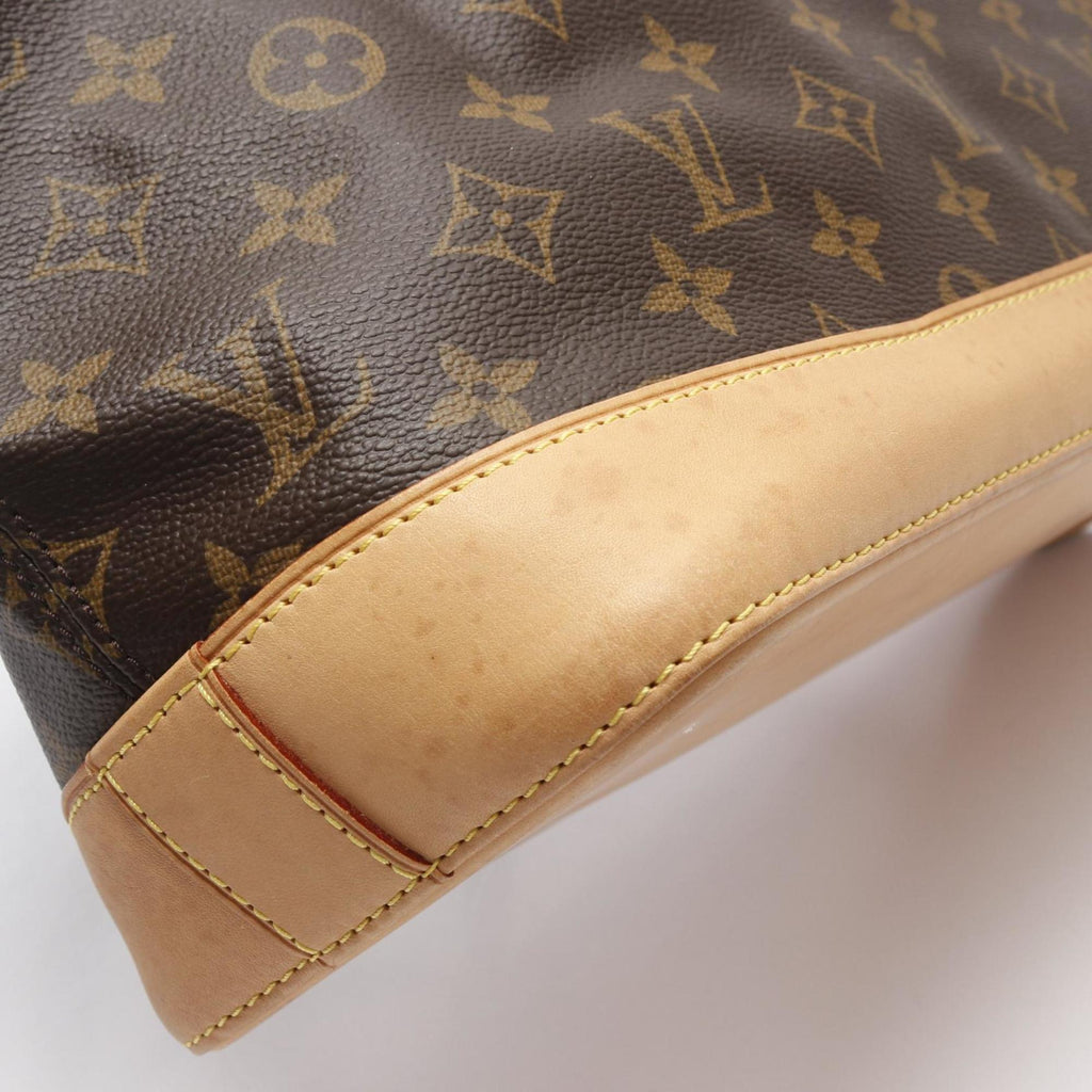 Louis Vuitton Brown Coated Canvas Leather Tote Bag