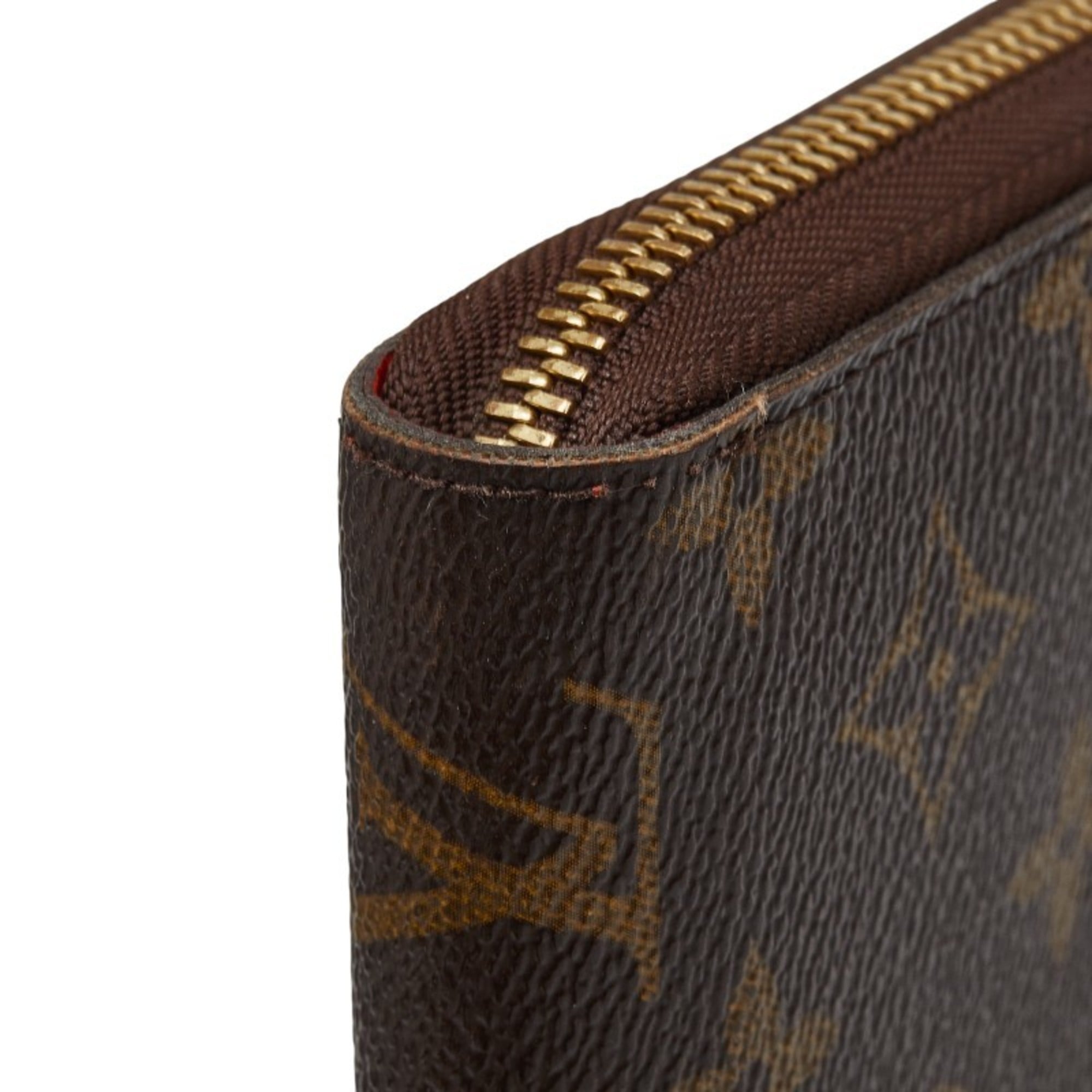 Louis Vuitton Brown Pvc Leather Long Wallet