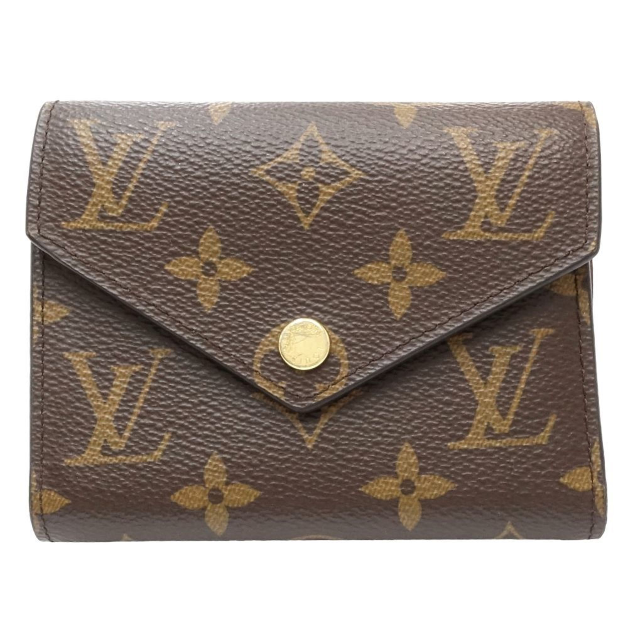 Louis Vuitton Brown Canvas Wallet (Tri-Fold)