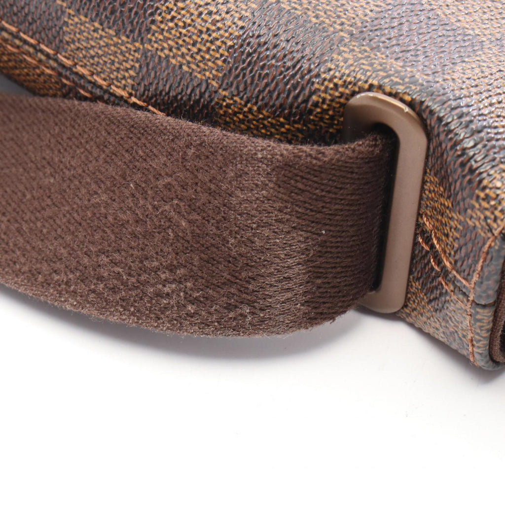 Louis Vuitton Brown Damier Canvas Coated Canvas Leather Handbag Shoulder Bag