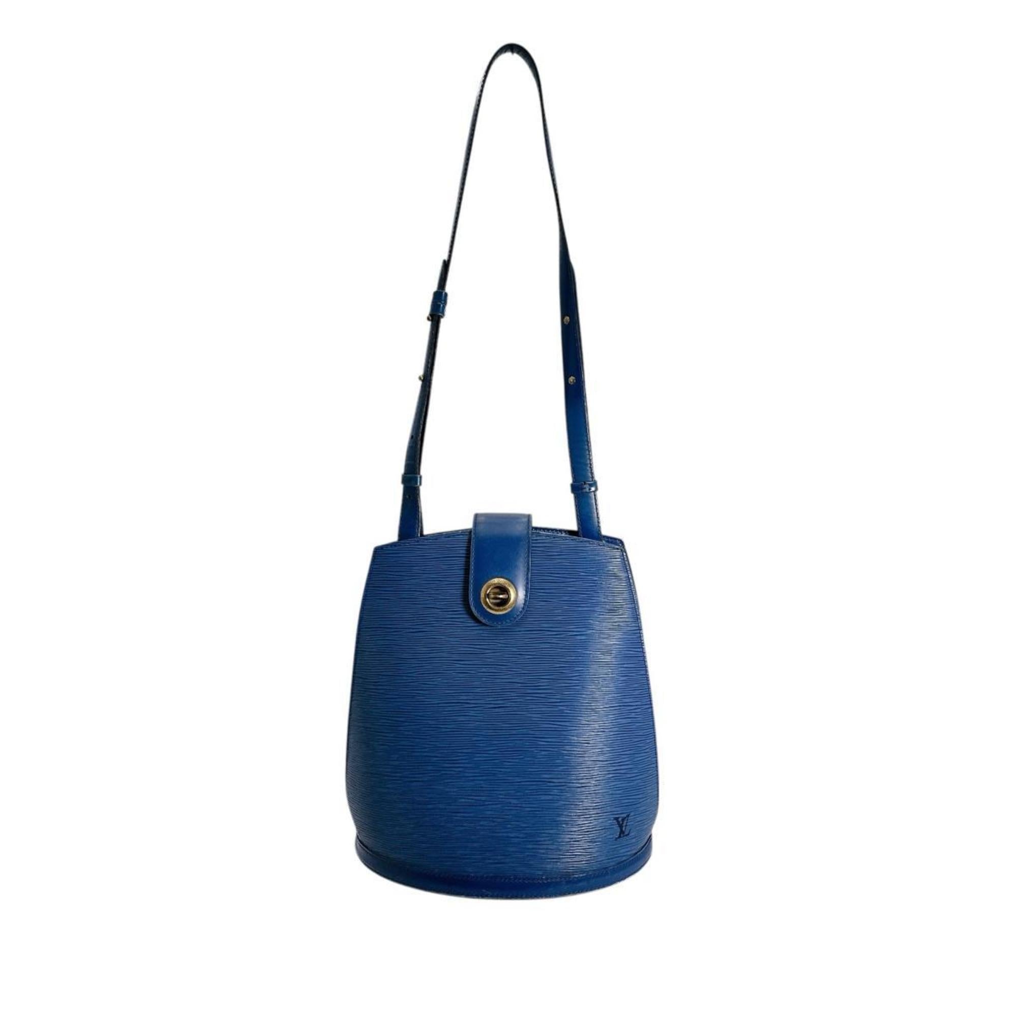 Louis Vuitton Blue Epi Leather Shoulder Bag