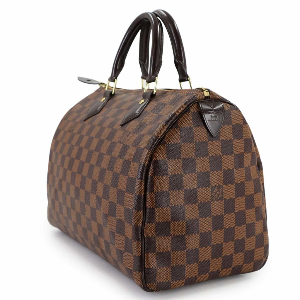 Louis Vuitton Brown Damier Canvas Ebene Damier Canvas Boston Bag Handbag