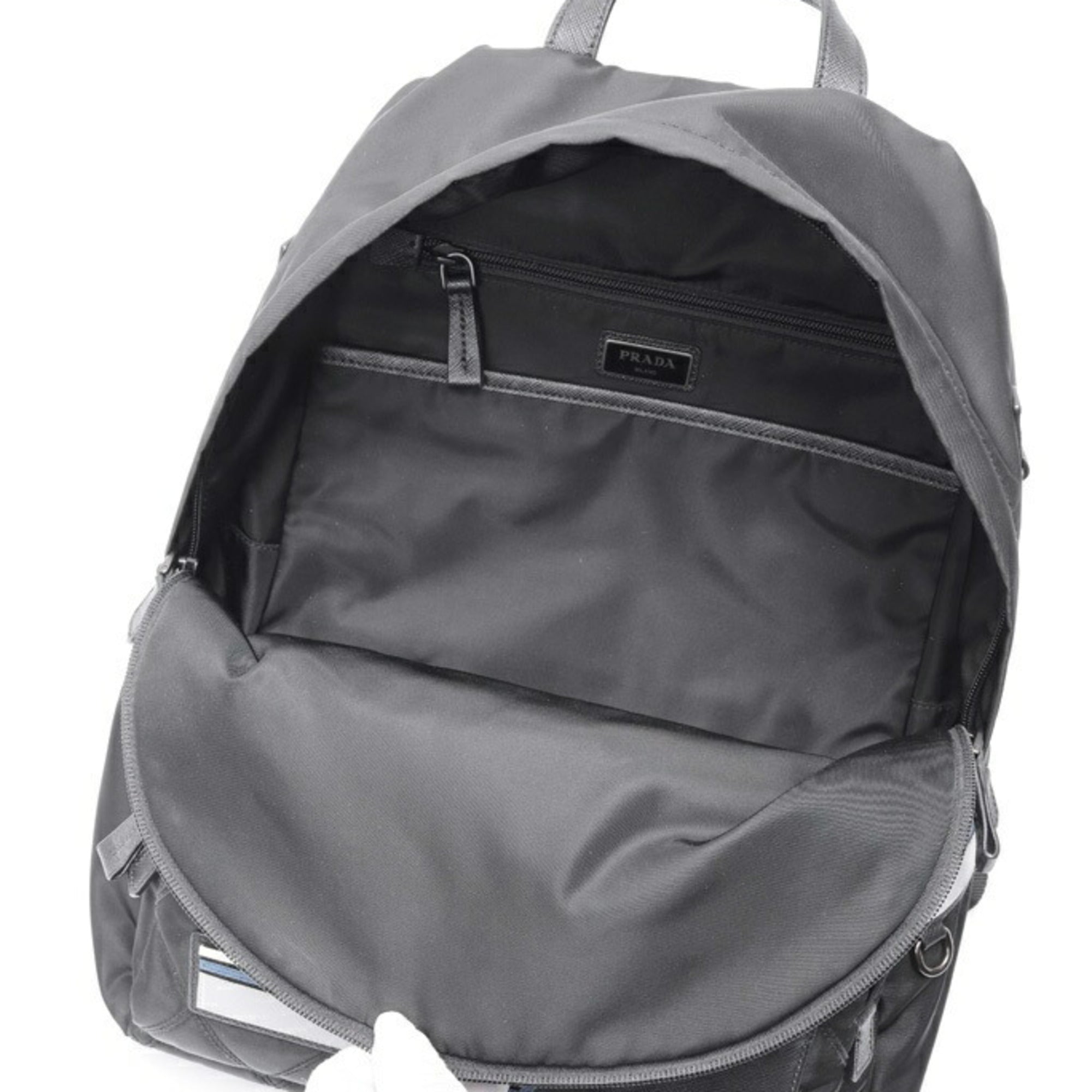 Prada Black Leather Backpack
