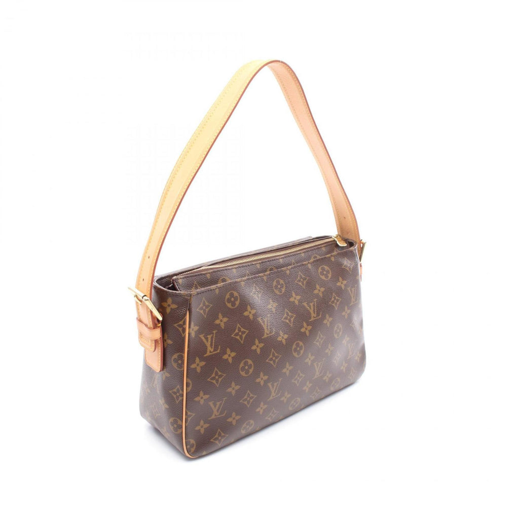 Louis Vuitton Monogram Brown Coated Canvas Leather Shoulder Bag