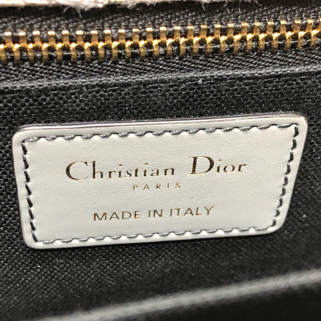 Christian Dior Gray Leather Shoulder Bag (Pre-Owned)