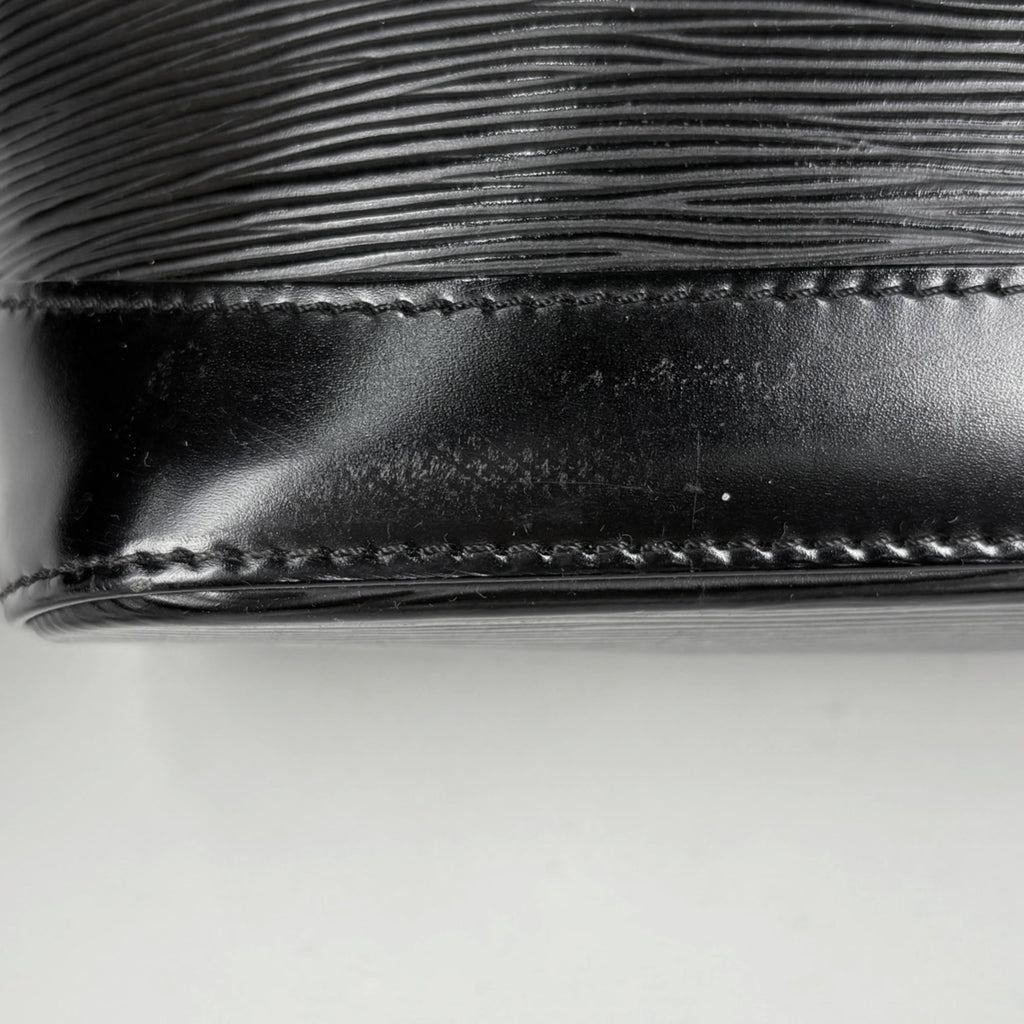 Louis Vuitton Black Noir Epi Leather Handbag