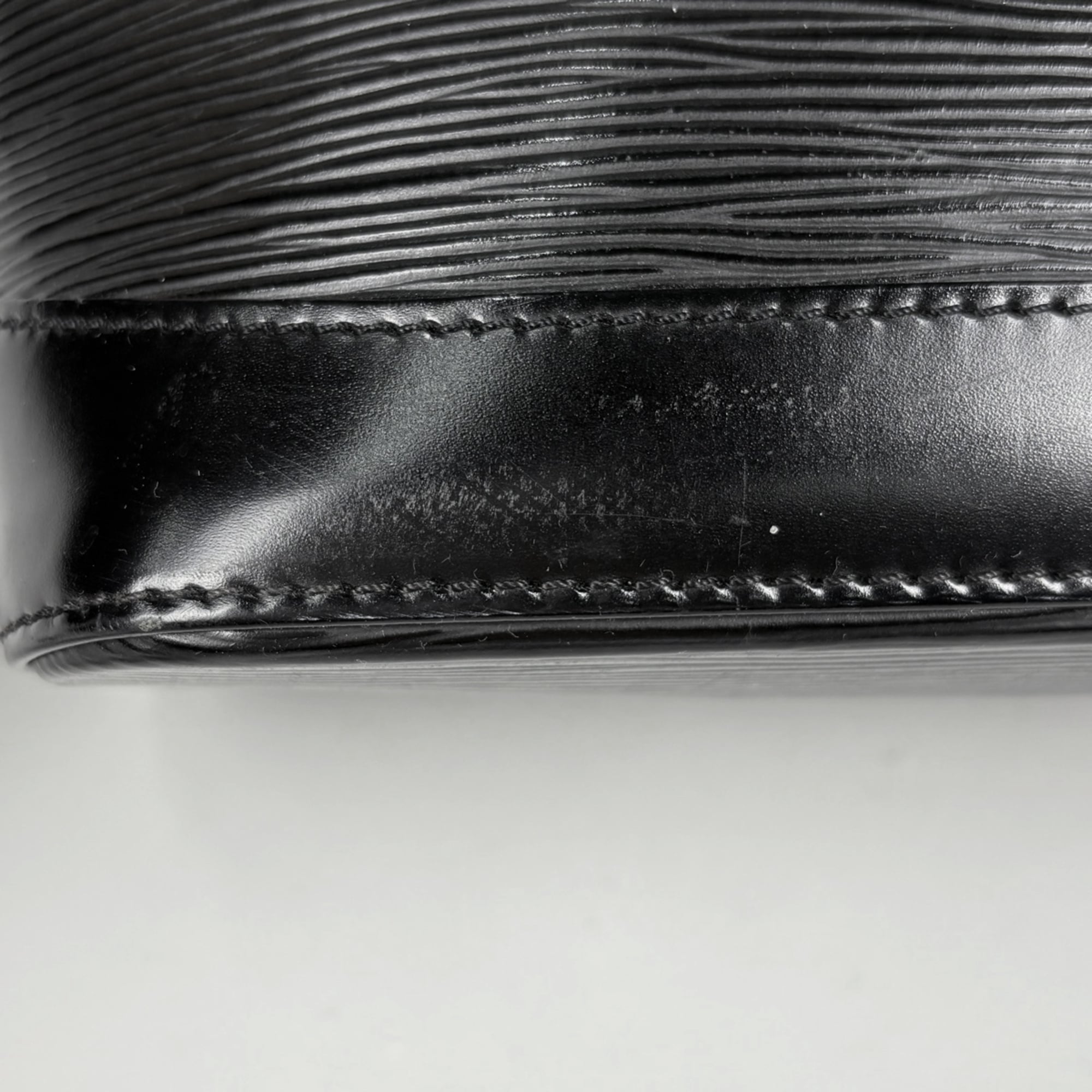 Louis Vuitton Black Noir Epi Leather Handbag