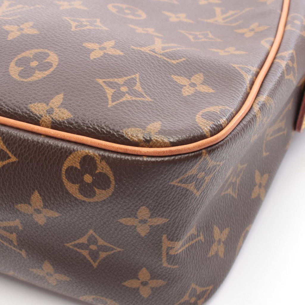 Louis Vuitton Brown Coated Canvas Pvc Monogram Leather Handbag Shoulder Bag