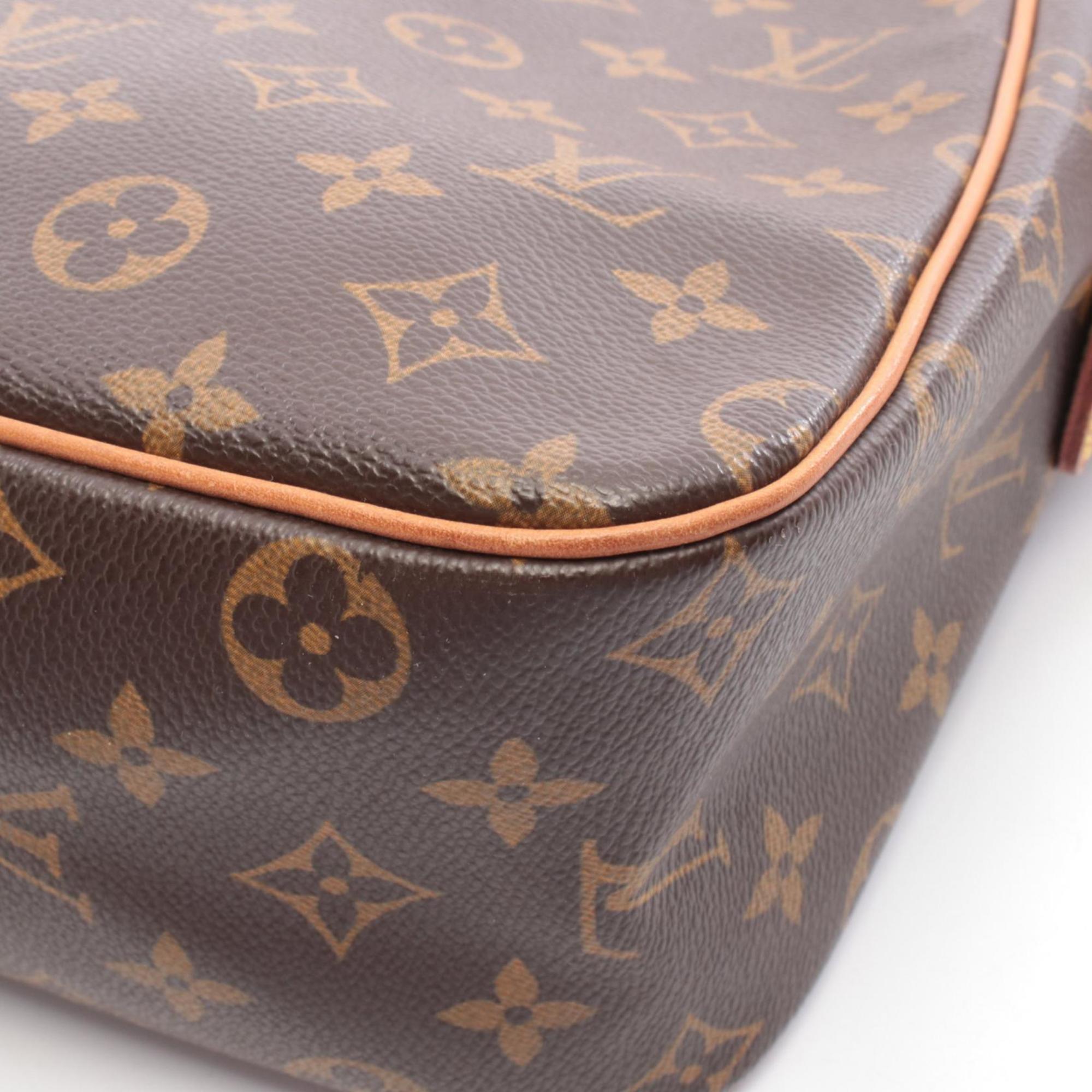 Louis Vuitton Brown Coated Canvas Pvc Monogram Leather Handbag Shoulder Bag