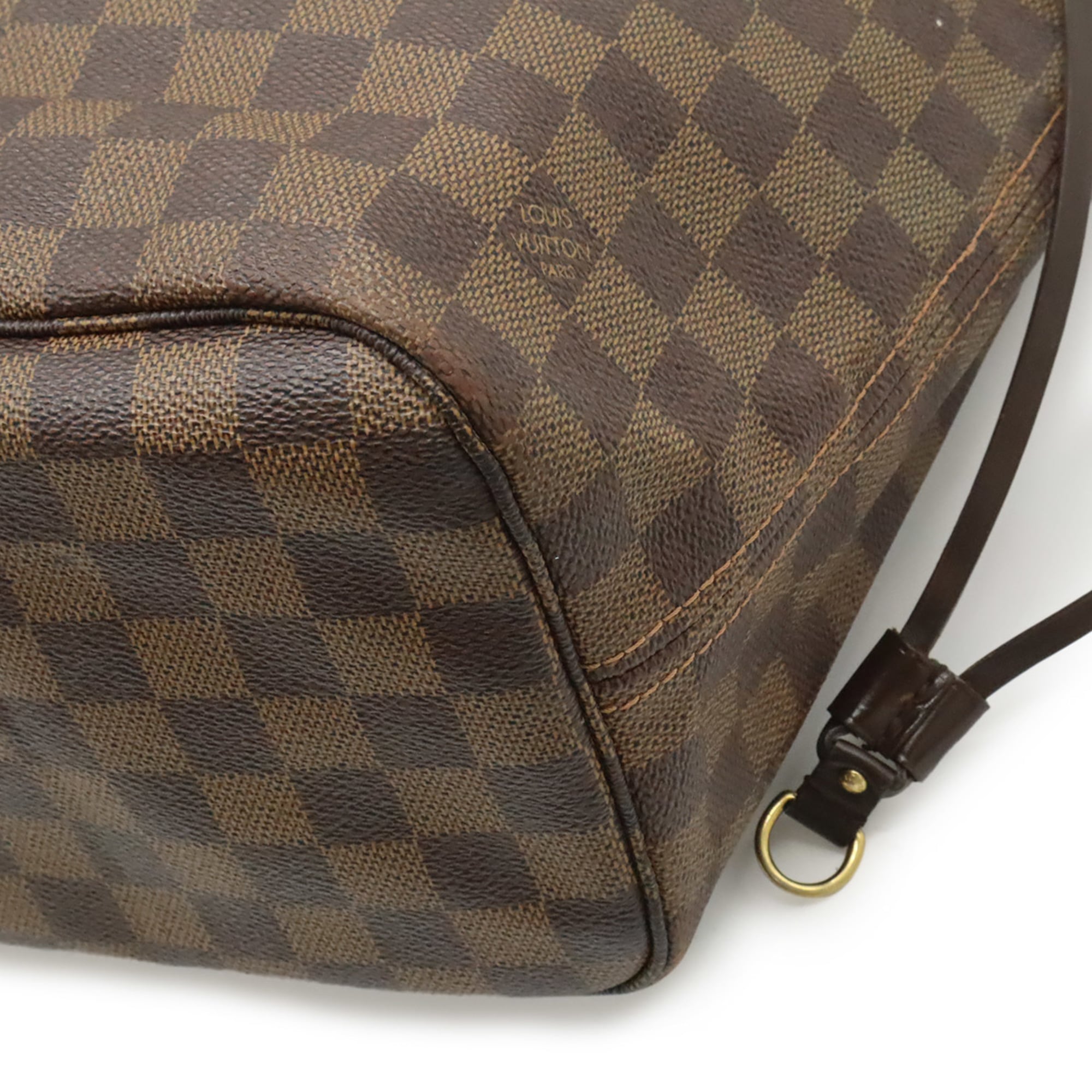Louis Vuitton Brown Damier Canvas White Damier Canvas Shoulder Bag Tote Bag