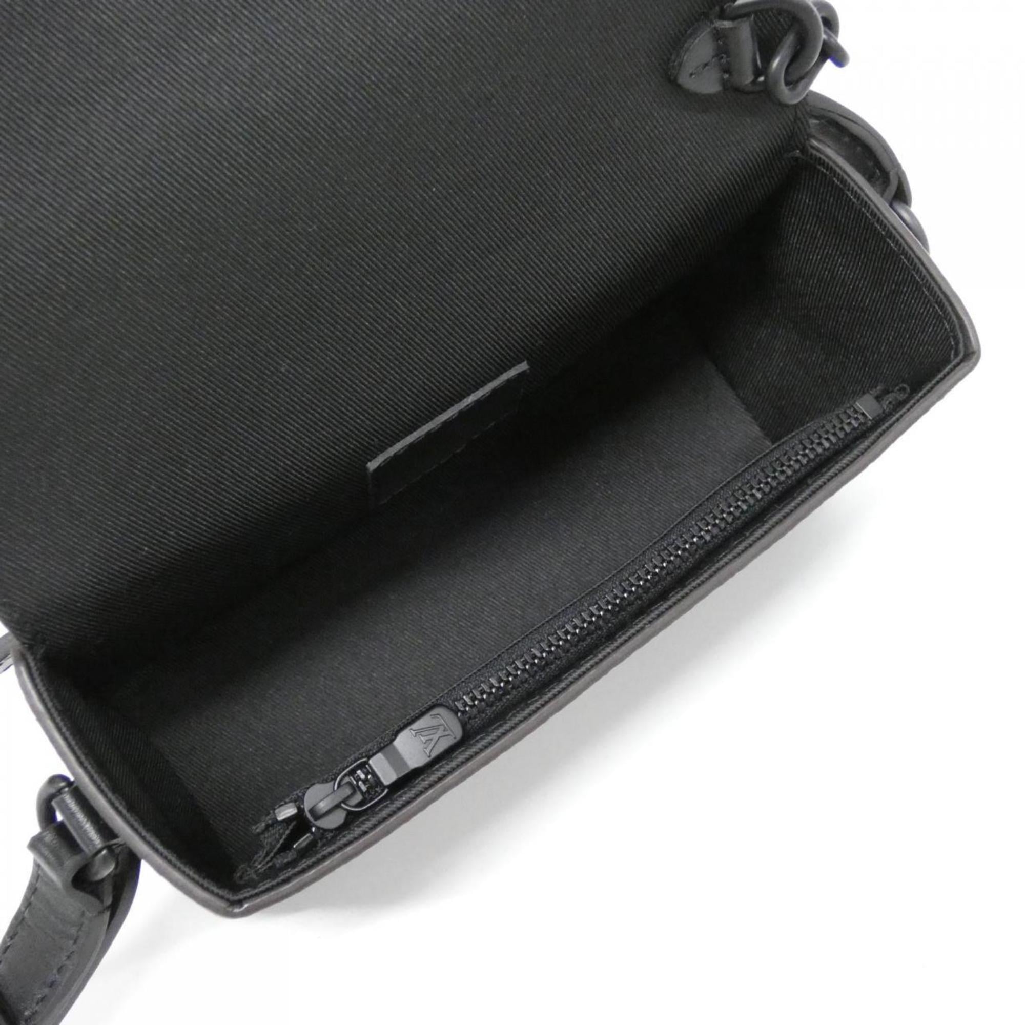 Louis Vuitton Black Marron Coated Canvas Shoulder Bag