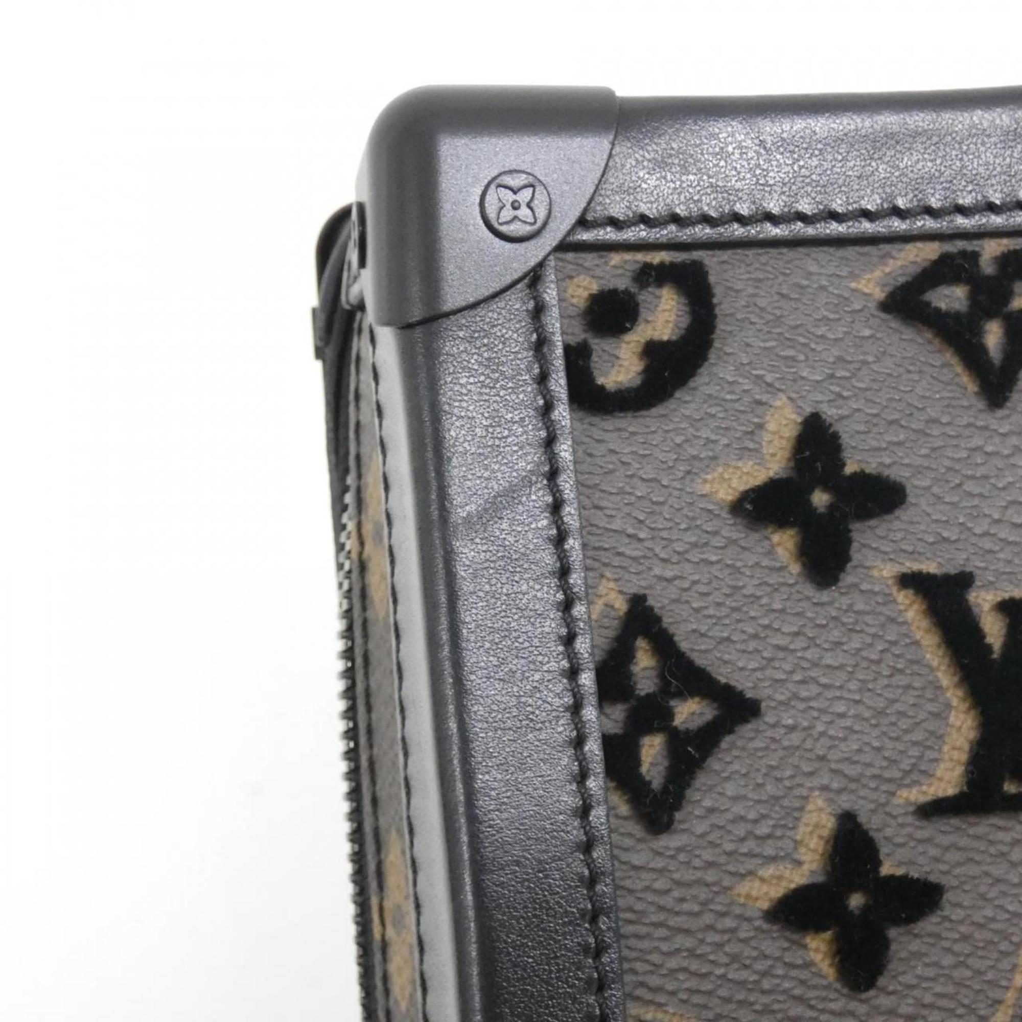 Louis Vuitton Monogram Tuffetage Black Marron Monogram Monogram Fabric Shoulder Bag