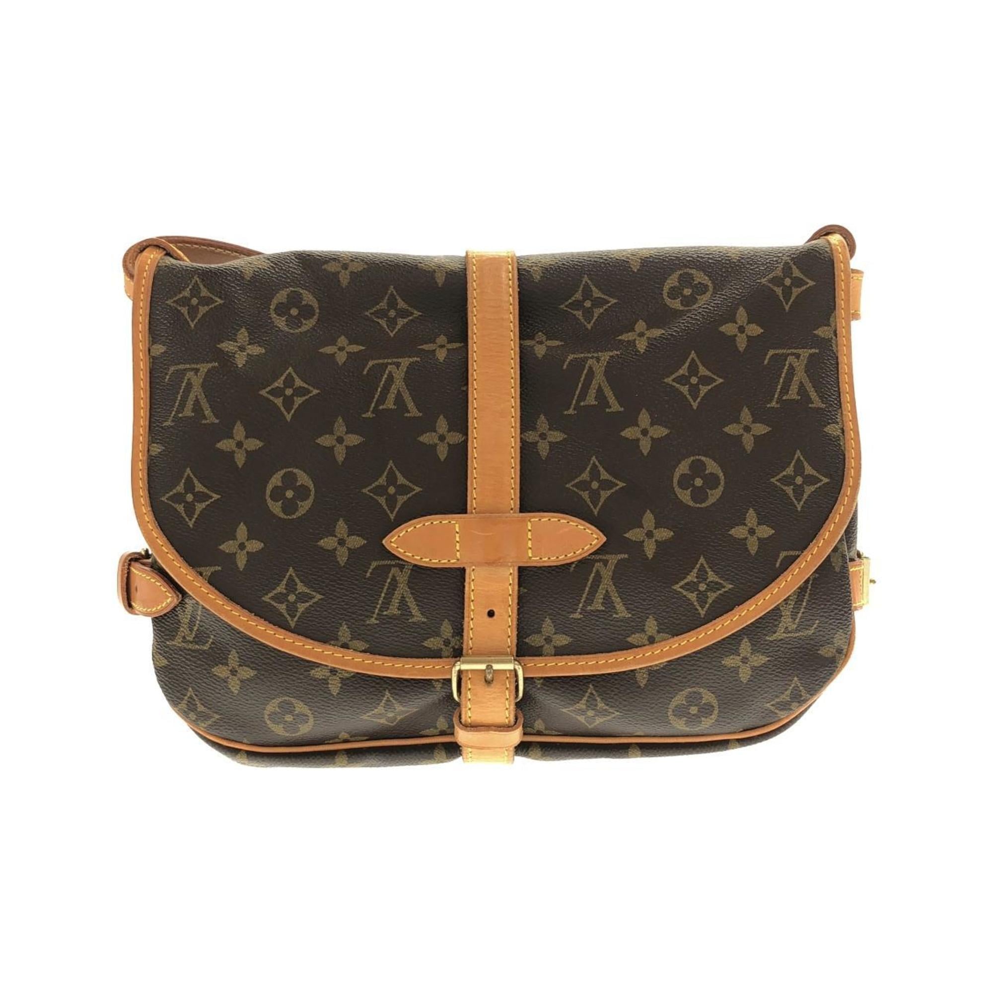 Louis Vuitton Marron Coated Canvas Shoulder Bag