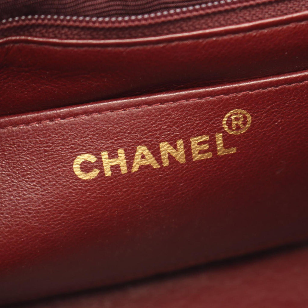 Chanel Black Leather Handbag Shoulder Bag