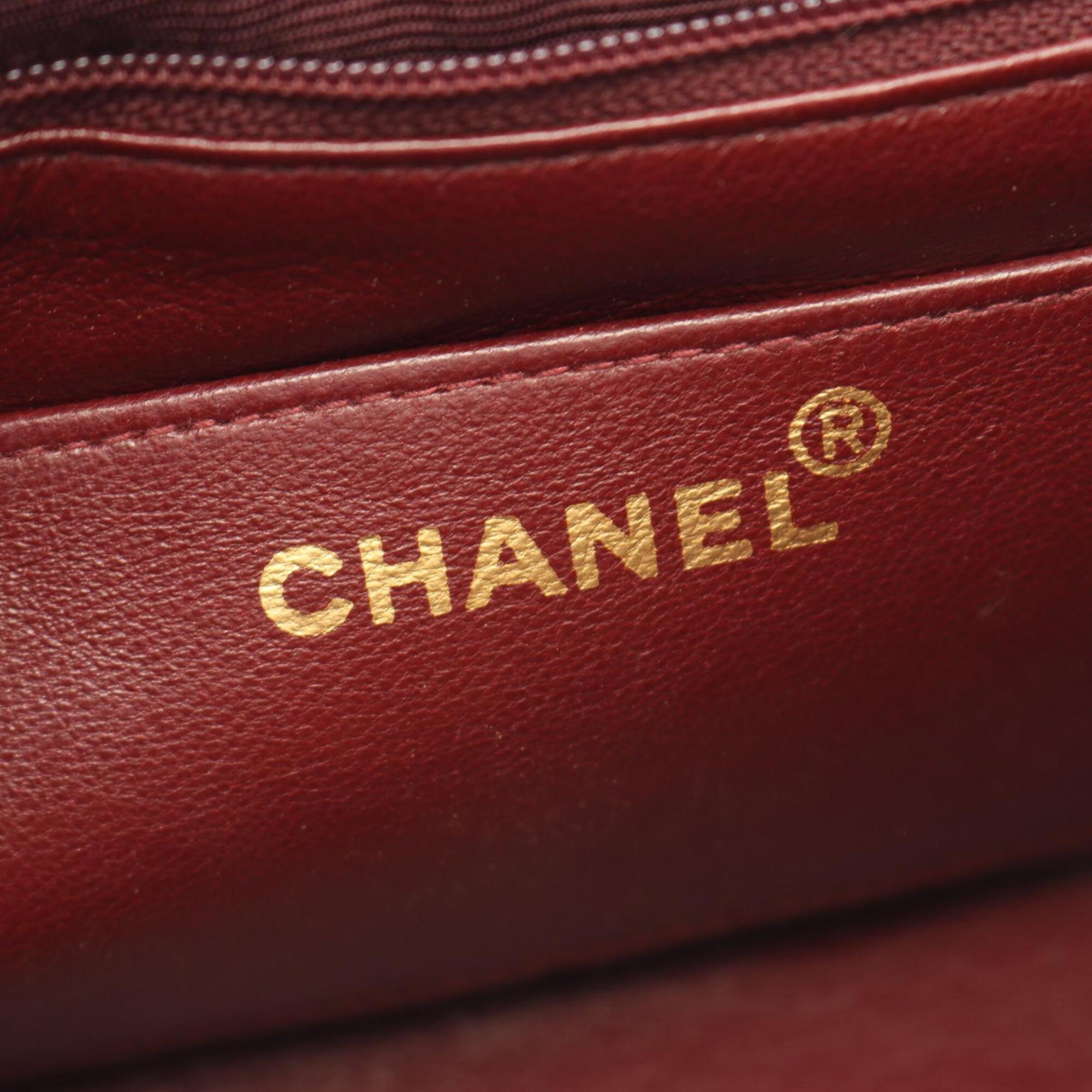 Chanel Black Leather Handbag Shoulder Bag