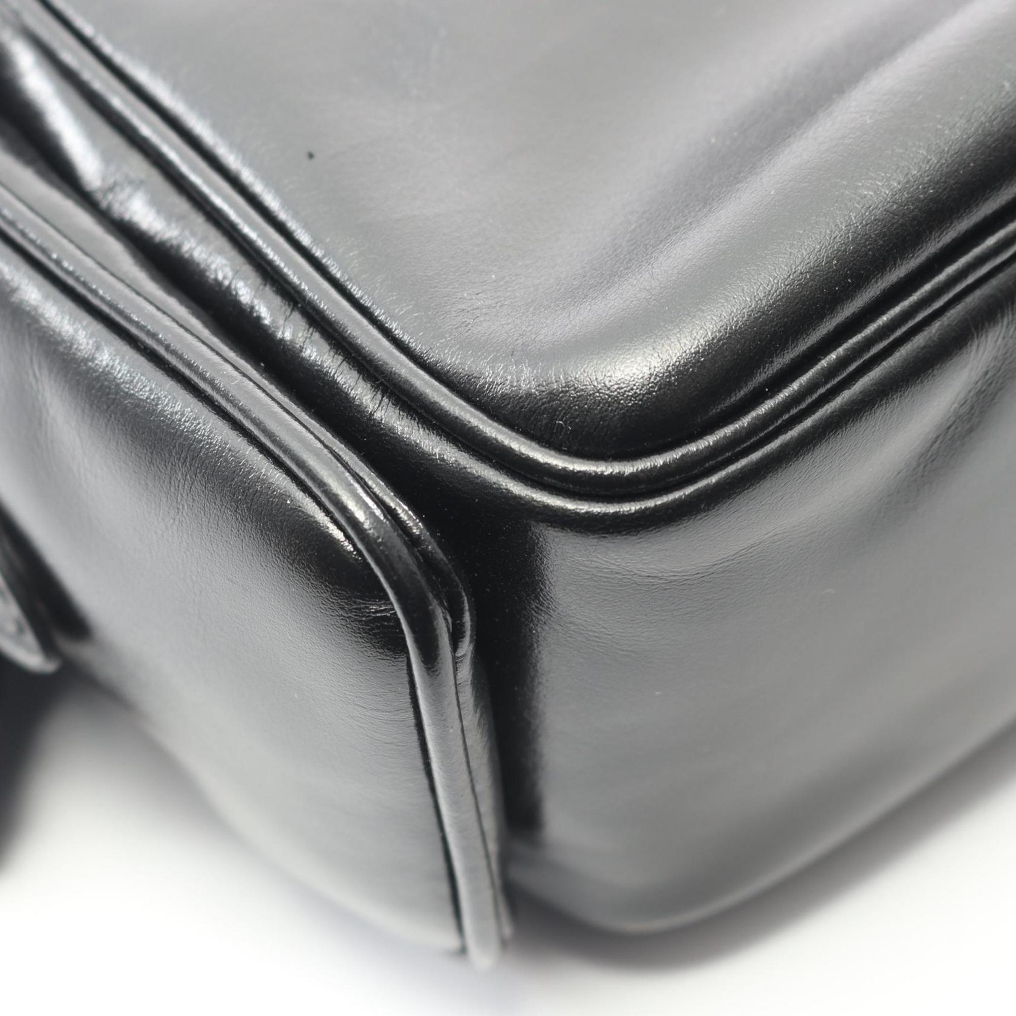 Louis Vuitton Black Leather Shoulder Bag