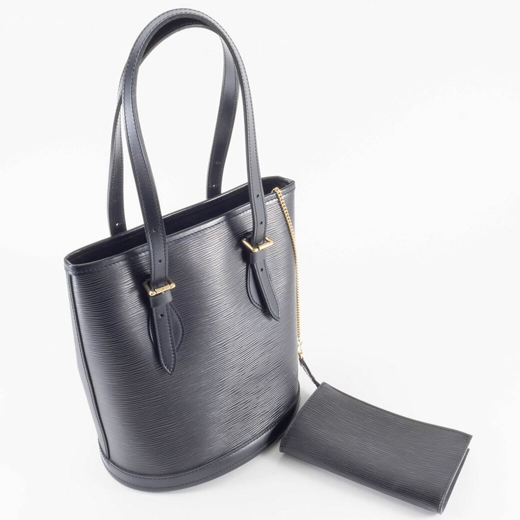 Louis Vuitton Noir Epi Leather Shoulder Bag