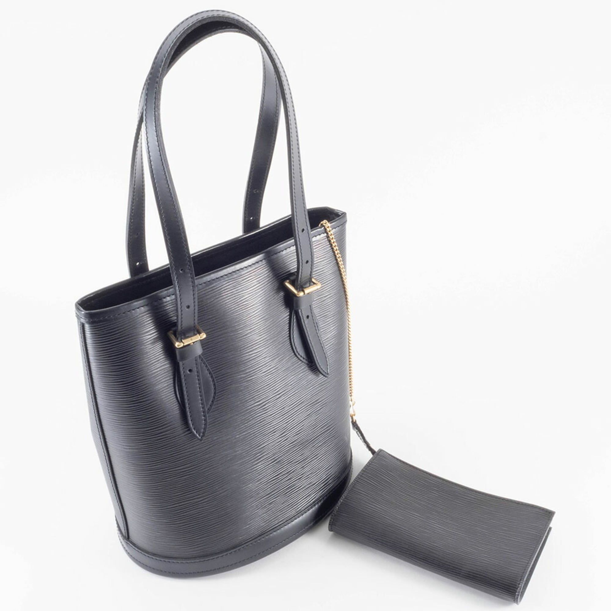 Louis Vuitton Noir Epi Leather Shoulder Bag