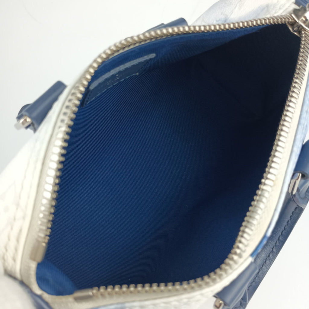 Louis Vuitton Blue Monogram White Monogram Handbag Shoulder Bag