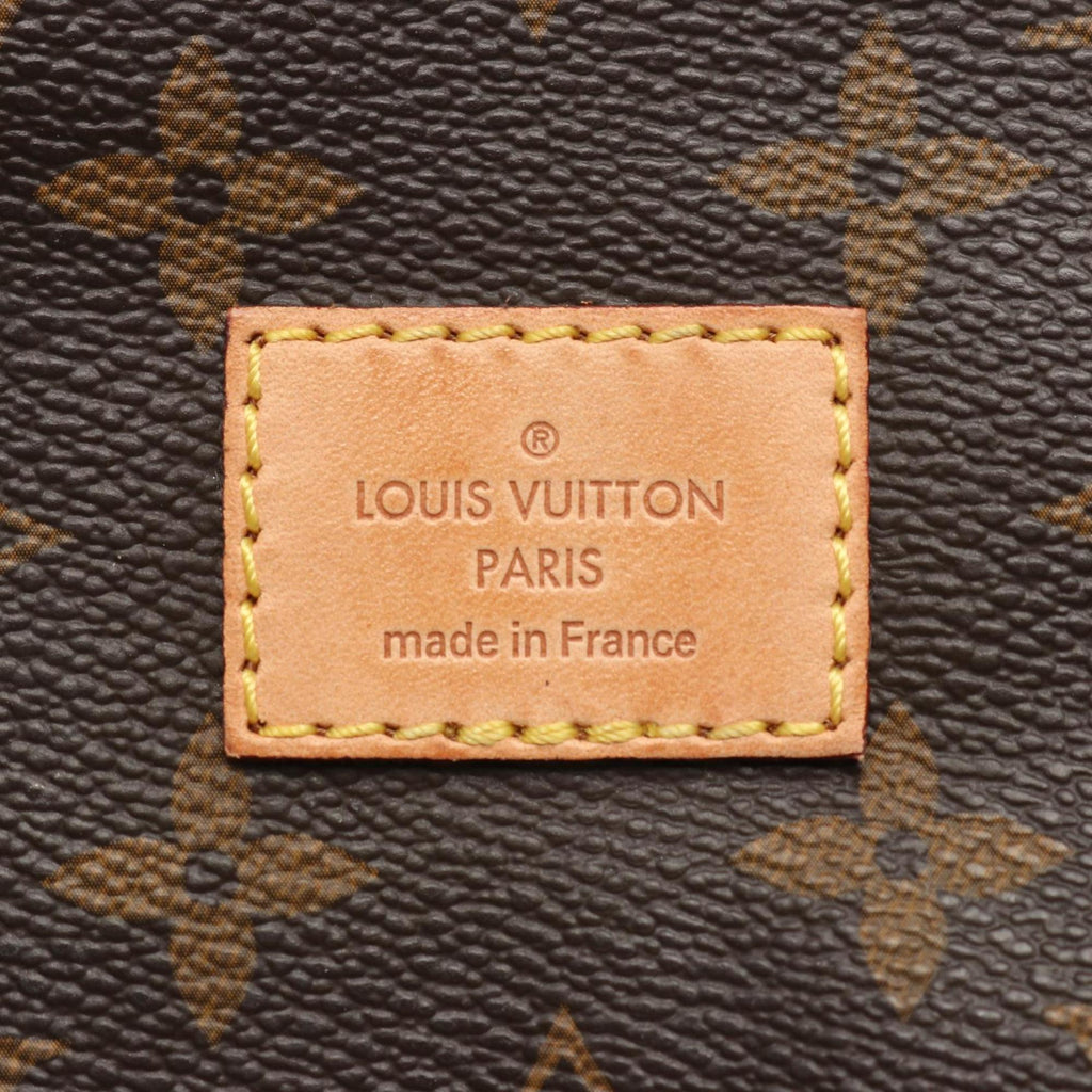 Louis Vuitton Brown Monogram Coated Canvas Leather Handbag Shoulder Bag