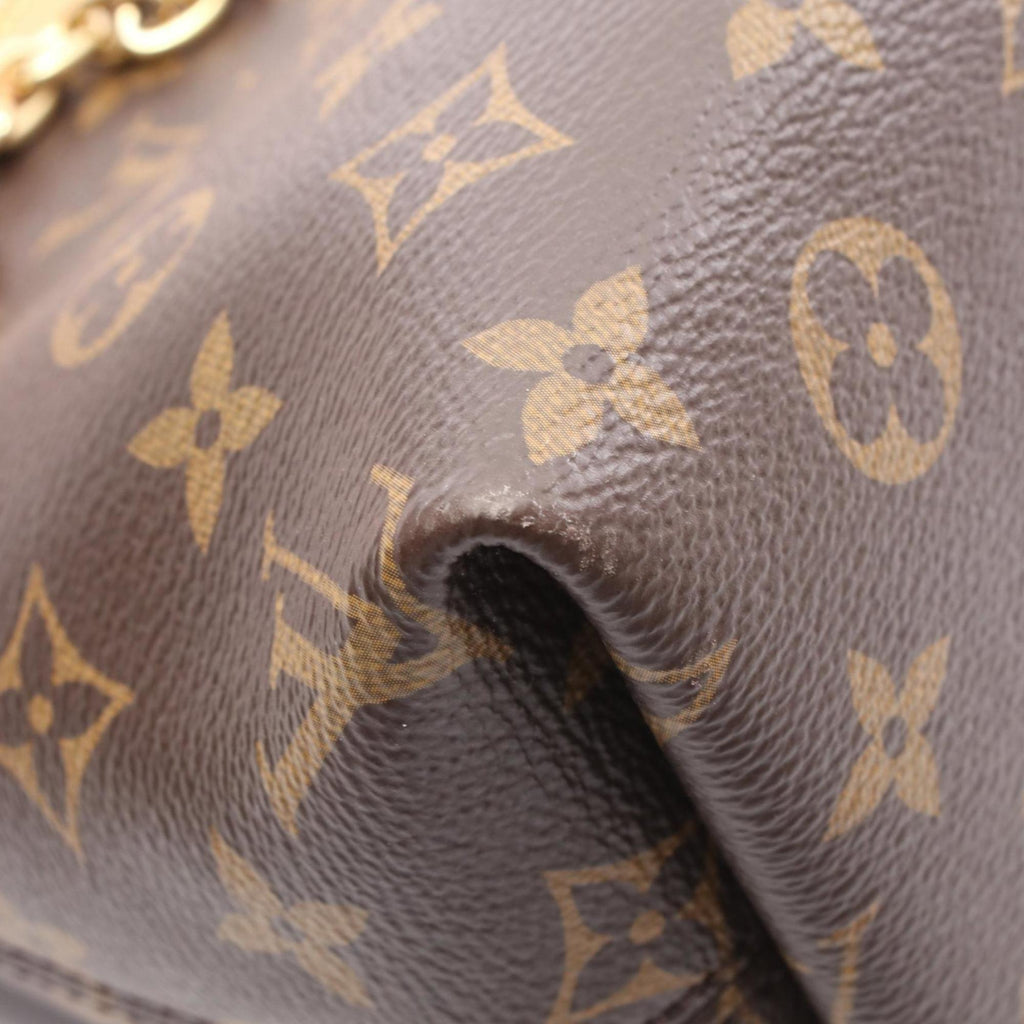 Louis Vuitton Brown Monogram Coated Canvas Leather Handbag
