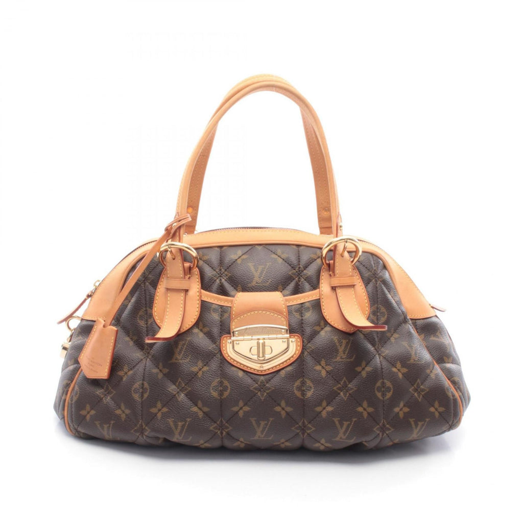 Louis Vuitton Brown Coated Canvas Leather Handbag
