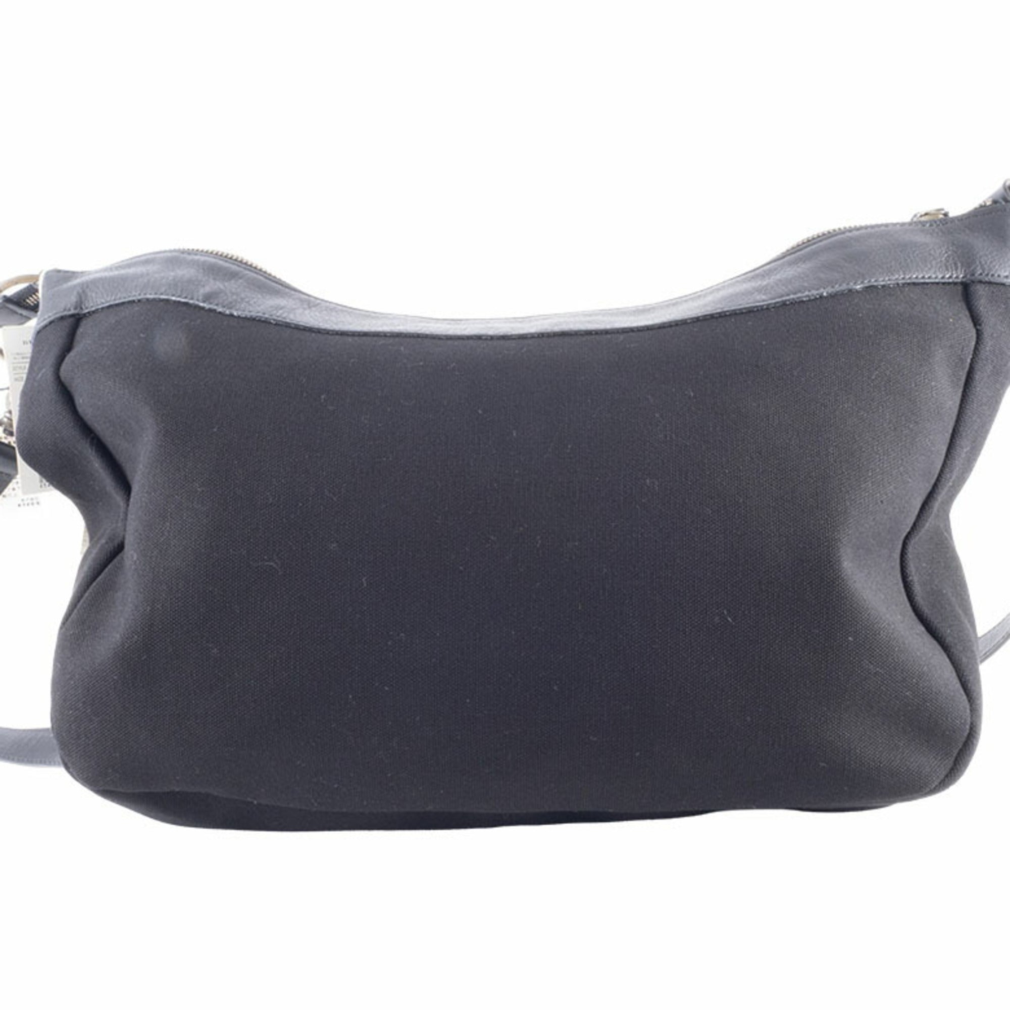 Burberry Black Canvas Leather Shoulder Bag
