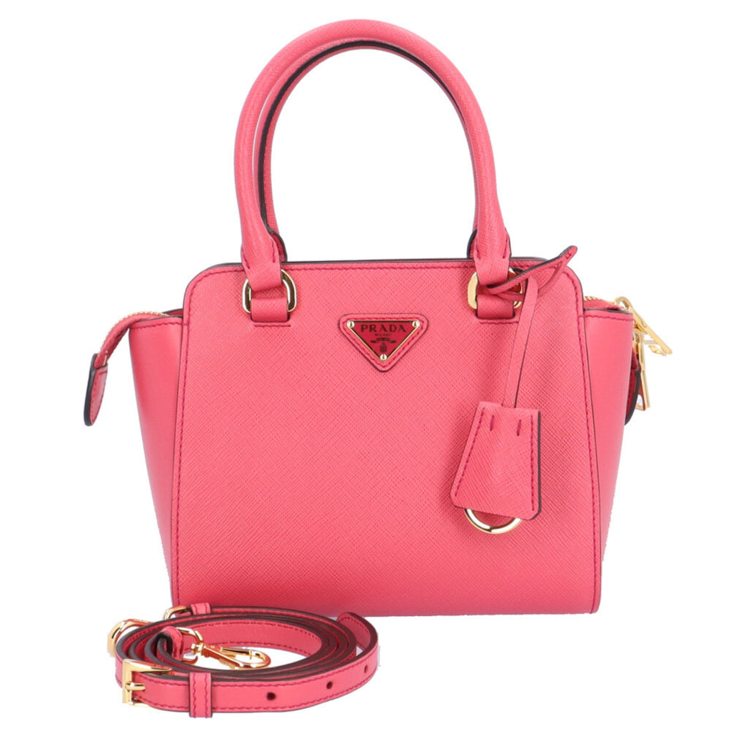 Prada Pink Leather Shoulder Bag