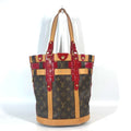 Louis Vuitton Brown Red Color Monogram Shoulder Bag Tote Bag