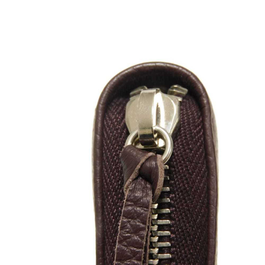 Balenciaga Bordeaux Leather Long Wallet (Bi-Fold)
