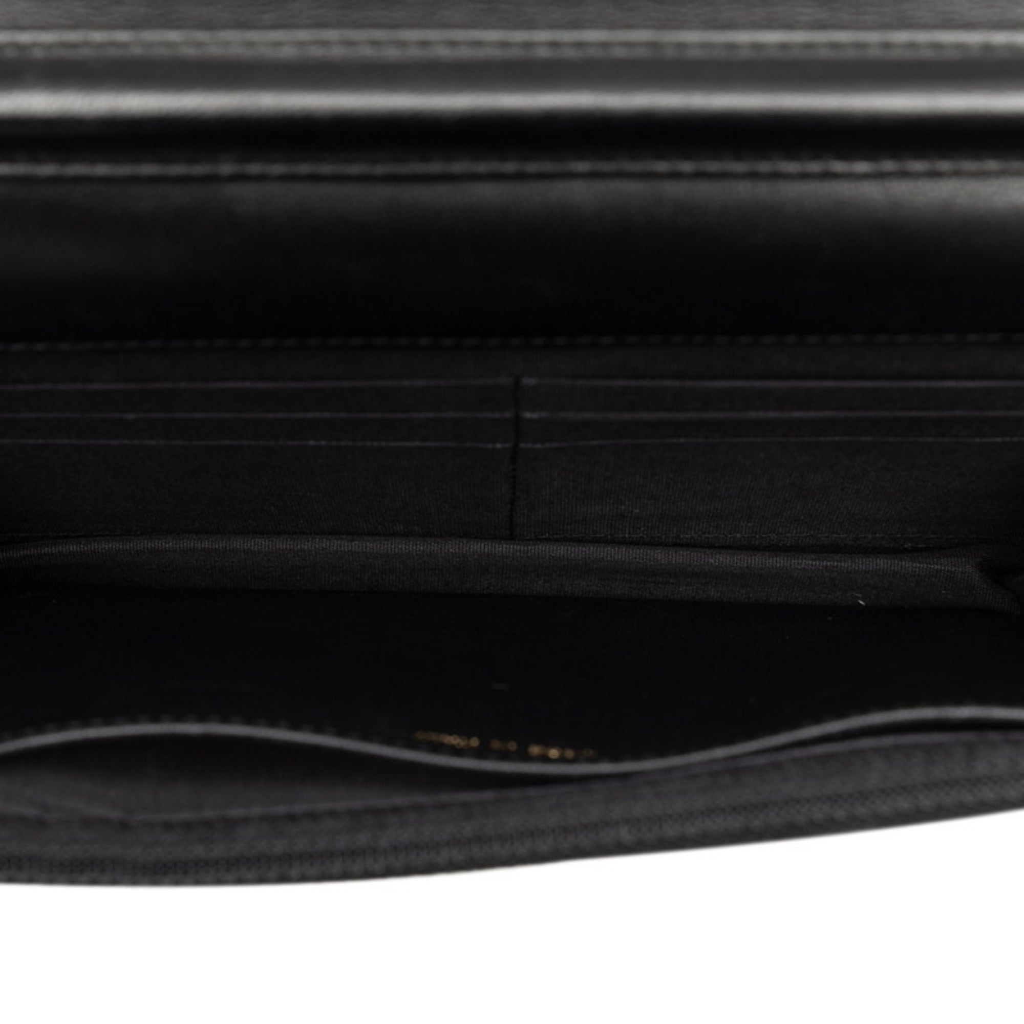 Chanel Black Suede Chain/Shoulder Wallet