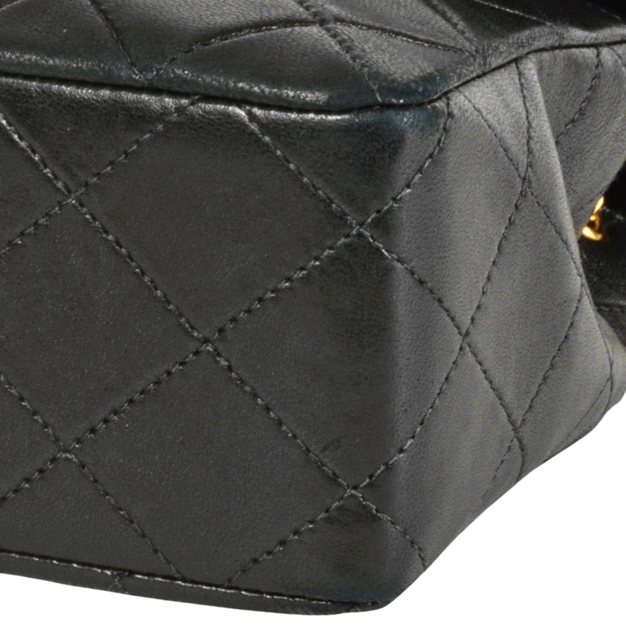 Chanel Black Leather Shoulder Bag