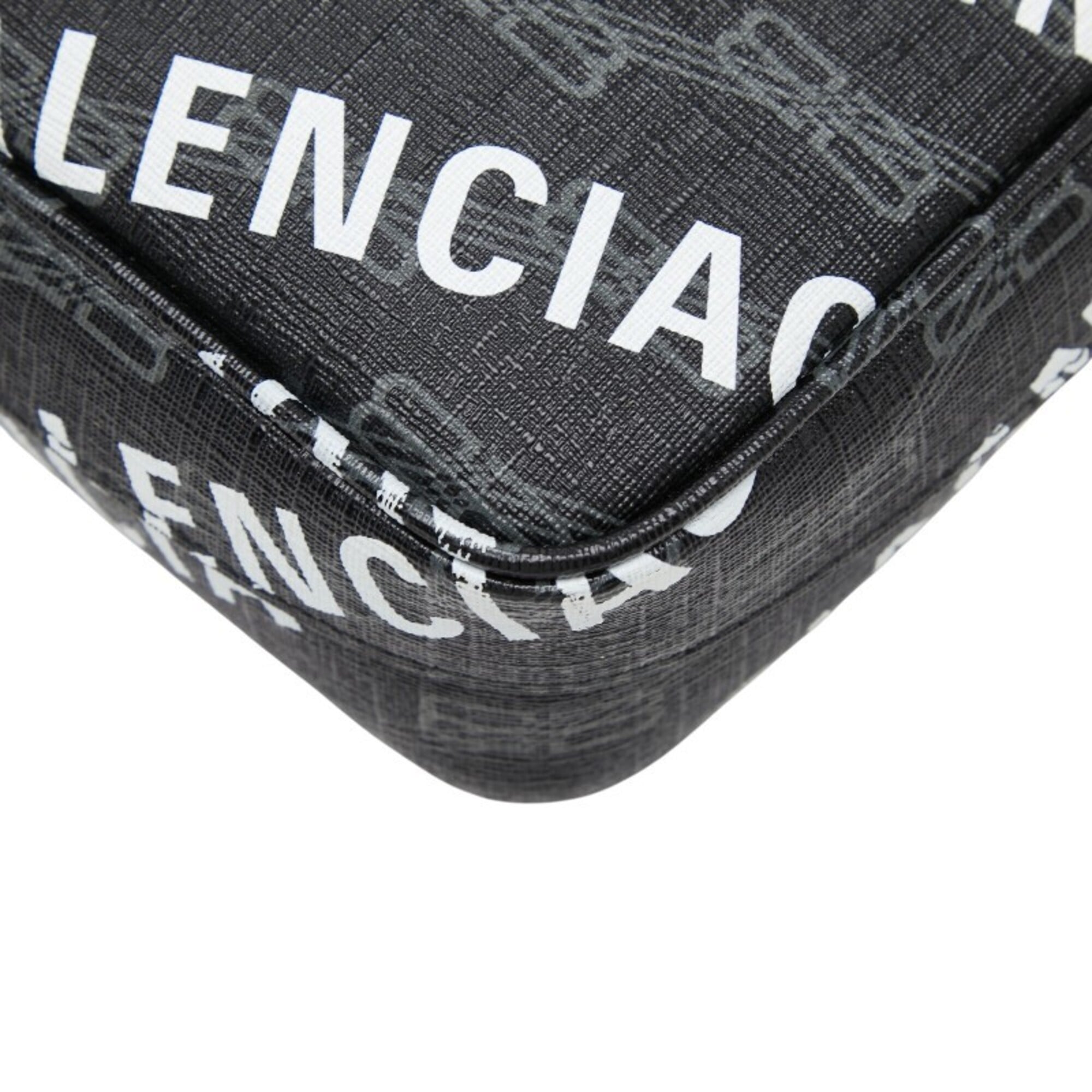 Balenciaga Black Pvc Shoulder
