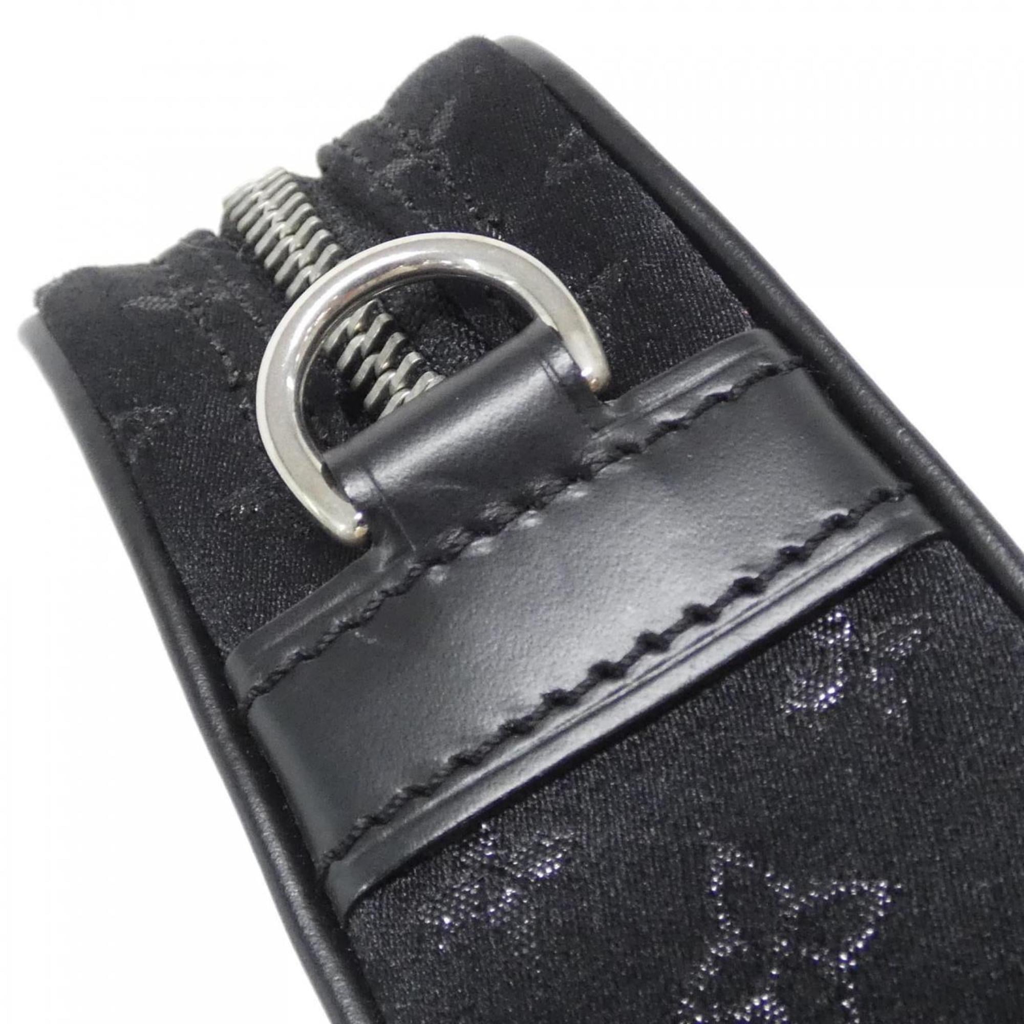 Louis Vuitton Black Satin Pochette Pouch