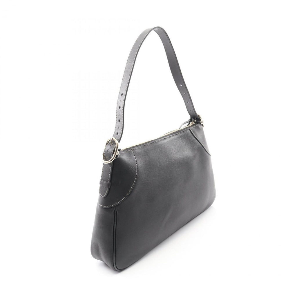 Gucci Black Leather Handbag Shoulder Bag (Pre-Owned)