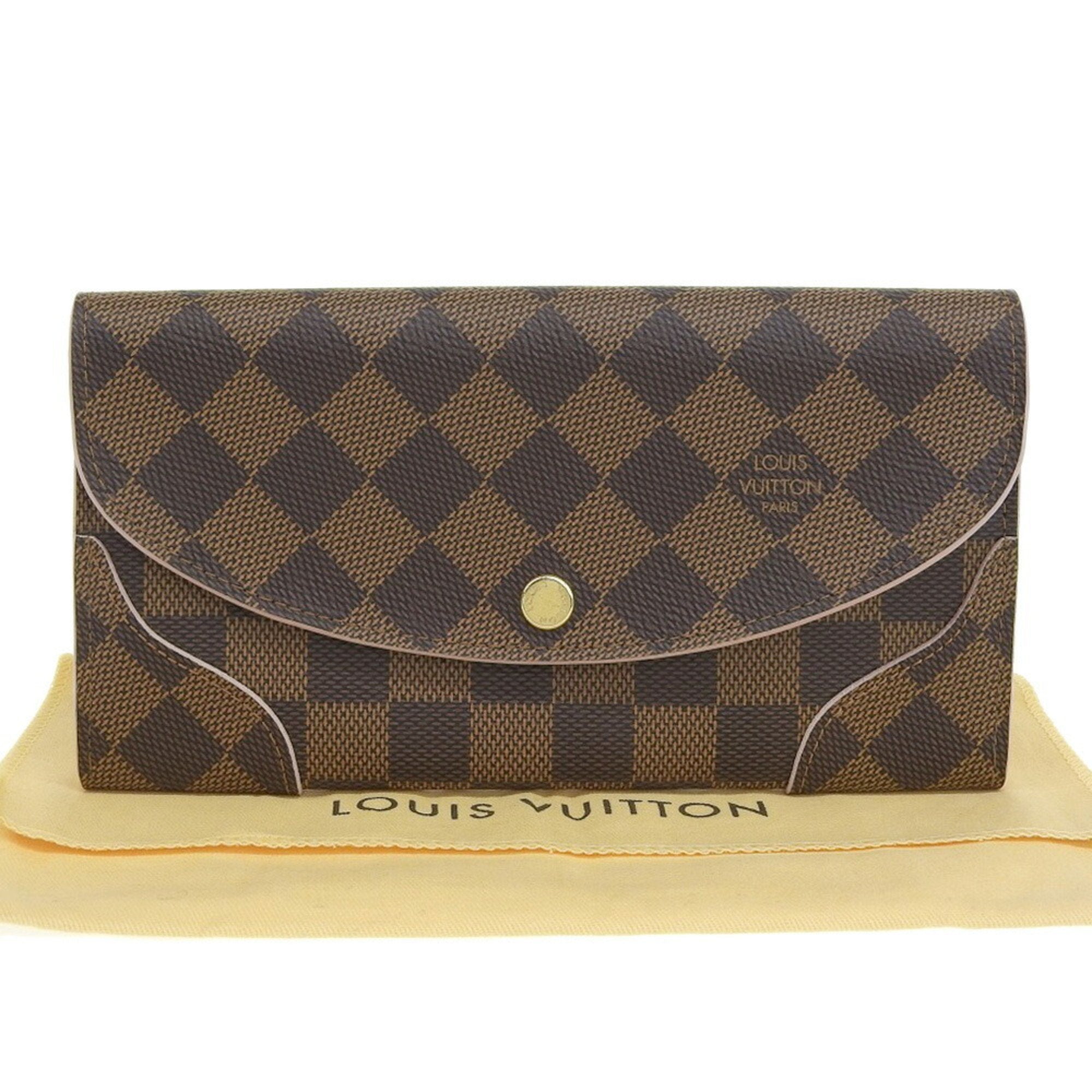 Louis Vuitton Damier Portefeuille Long Wallet with Kaisahock Pink Rose Ballerine N61227