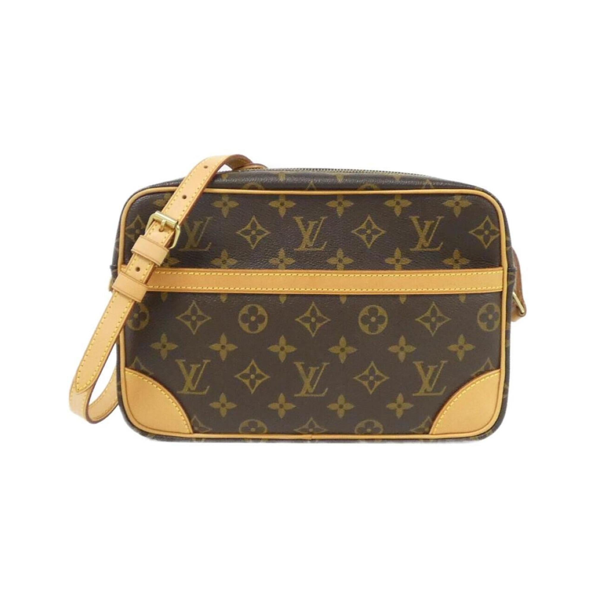 Louis Vuitton Brown Coated Canvas Shoulder Bag