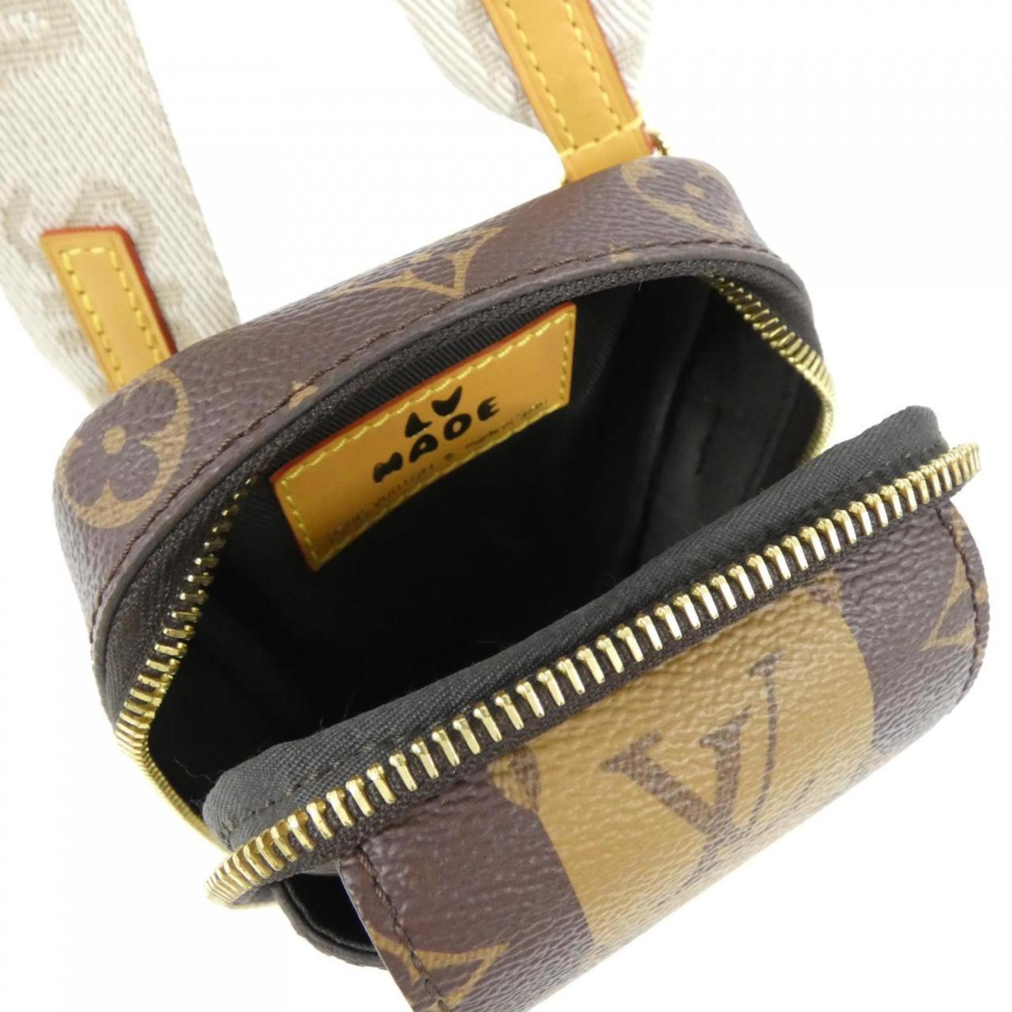 Louis Vuitton Brown Coated Canvas Shoulder Bag