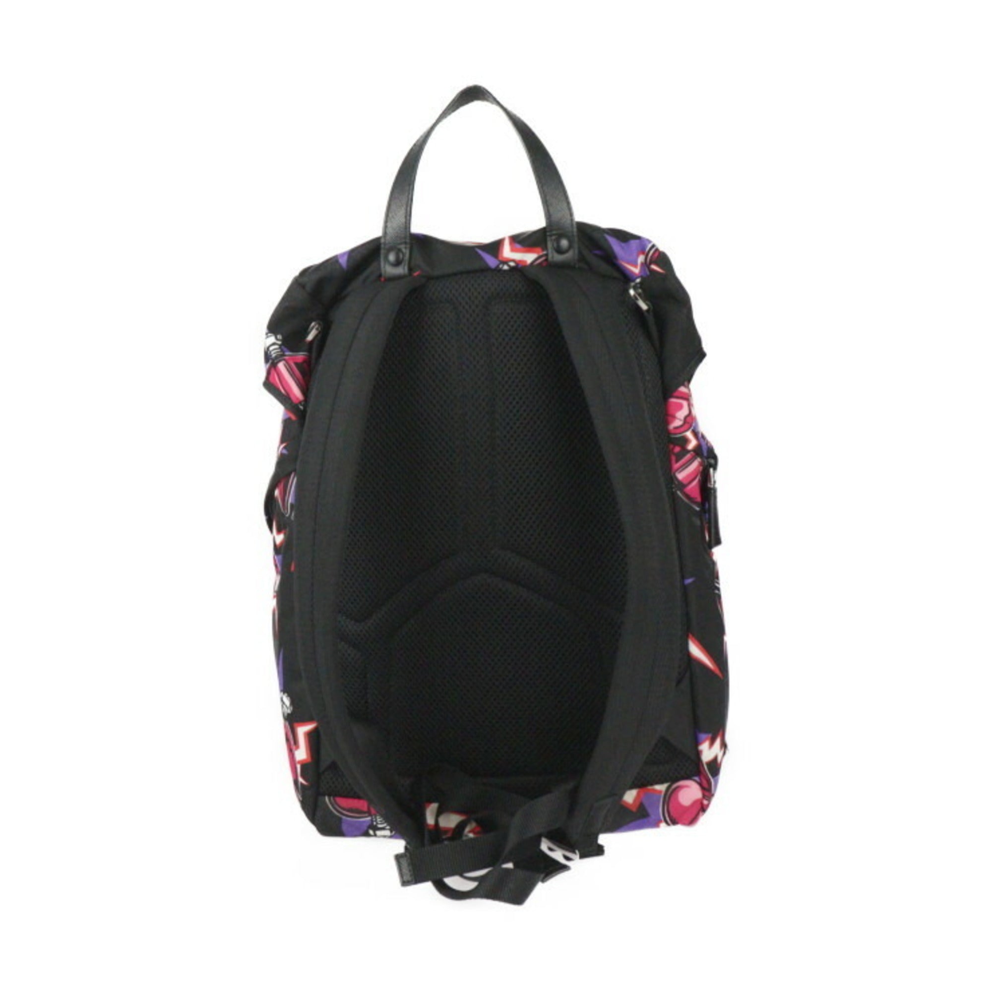 Prada Black Pink Nylon Backpack