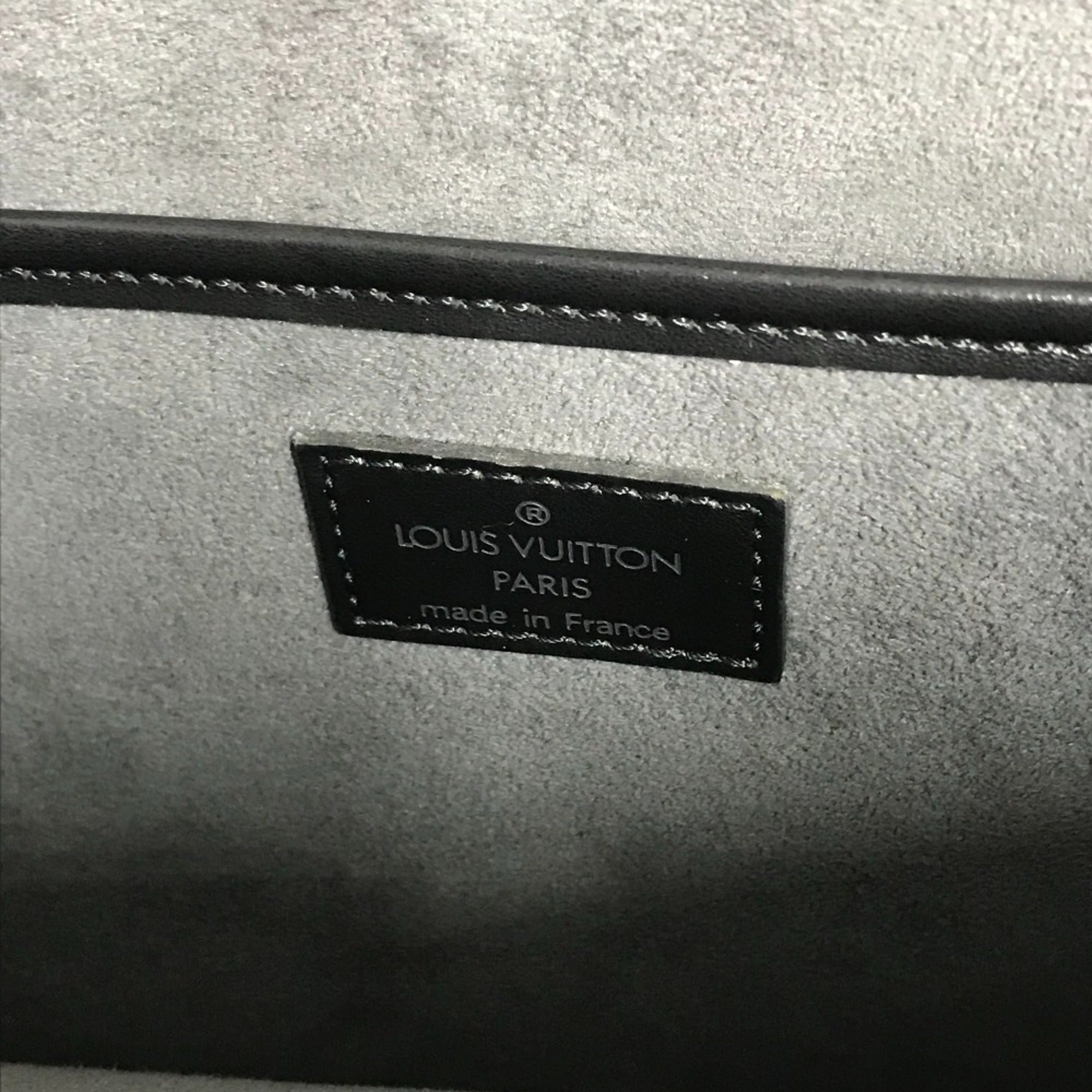 Louis Vuitton Black Galle Noir Epi Leather Handbag Tote Bag
