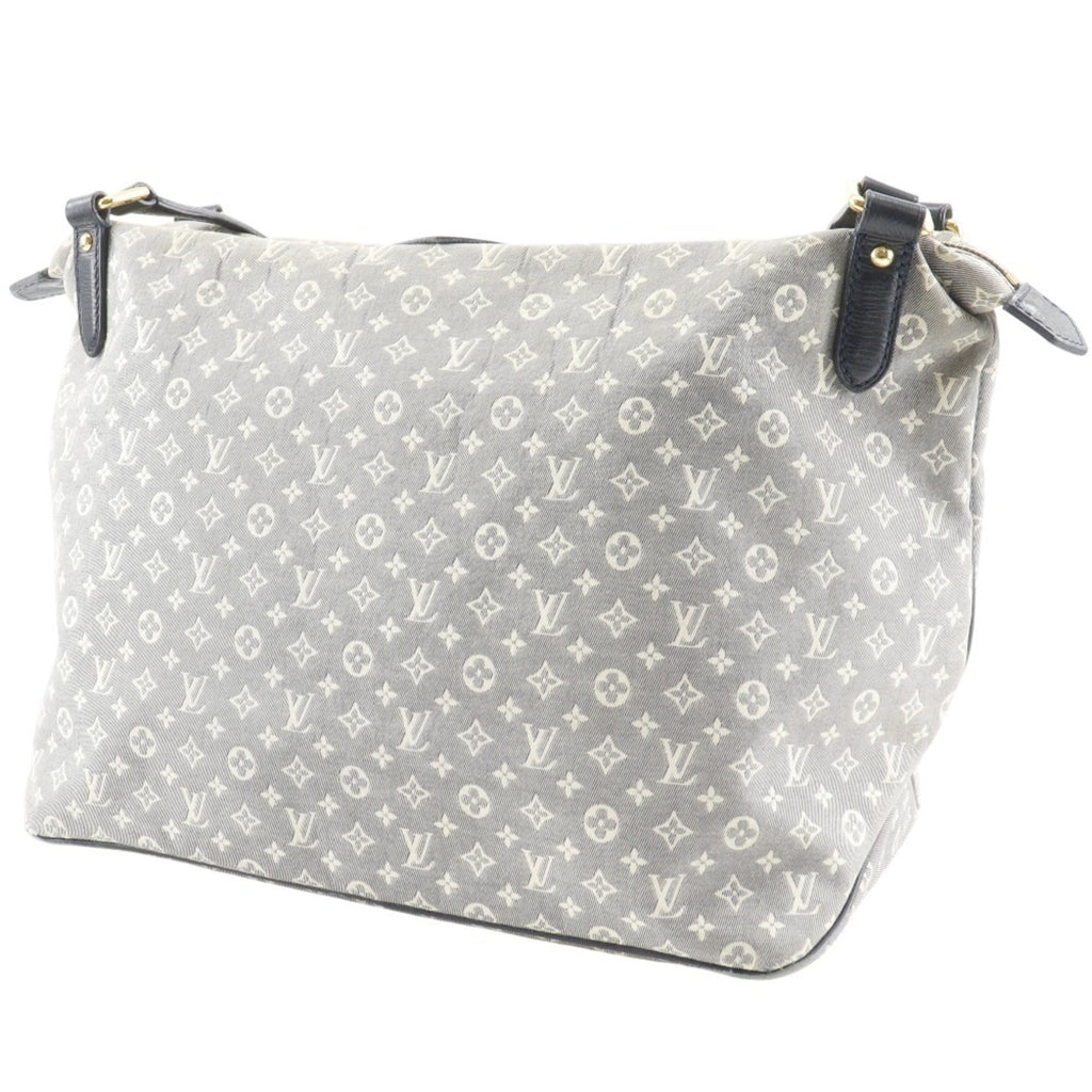 Louis Vuitton Gray Navy Canvas Shoulder Bag Tote Bag