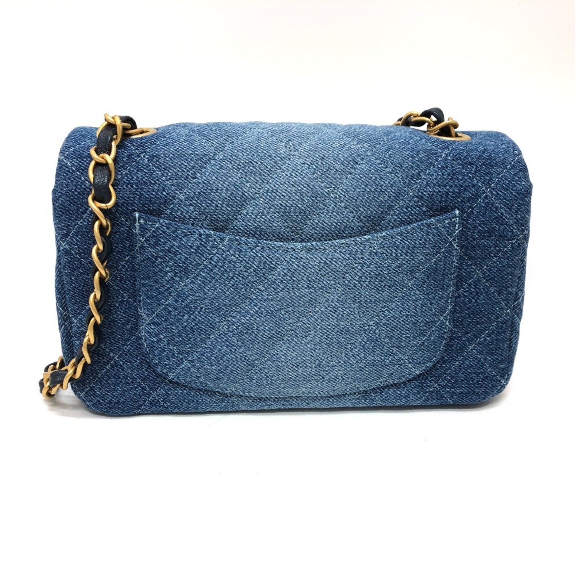 Chanel Matelasse Blue Denim Shoulder Bag