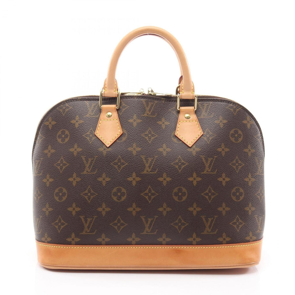 Louis Vuitton Brown Monogram Coated Canvas Leather Handbag