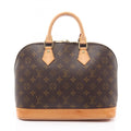 Louis Vuitton Brown Monogram Coated Canvas Leather Handbag